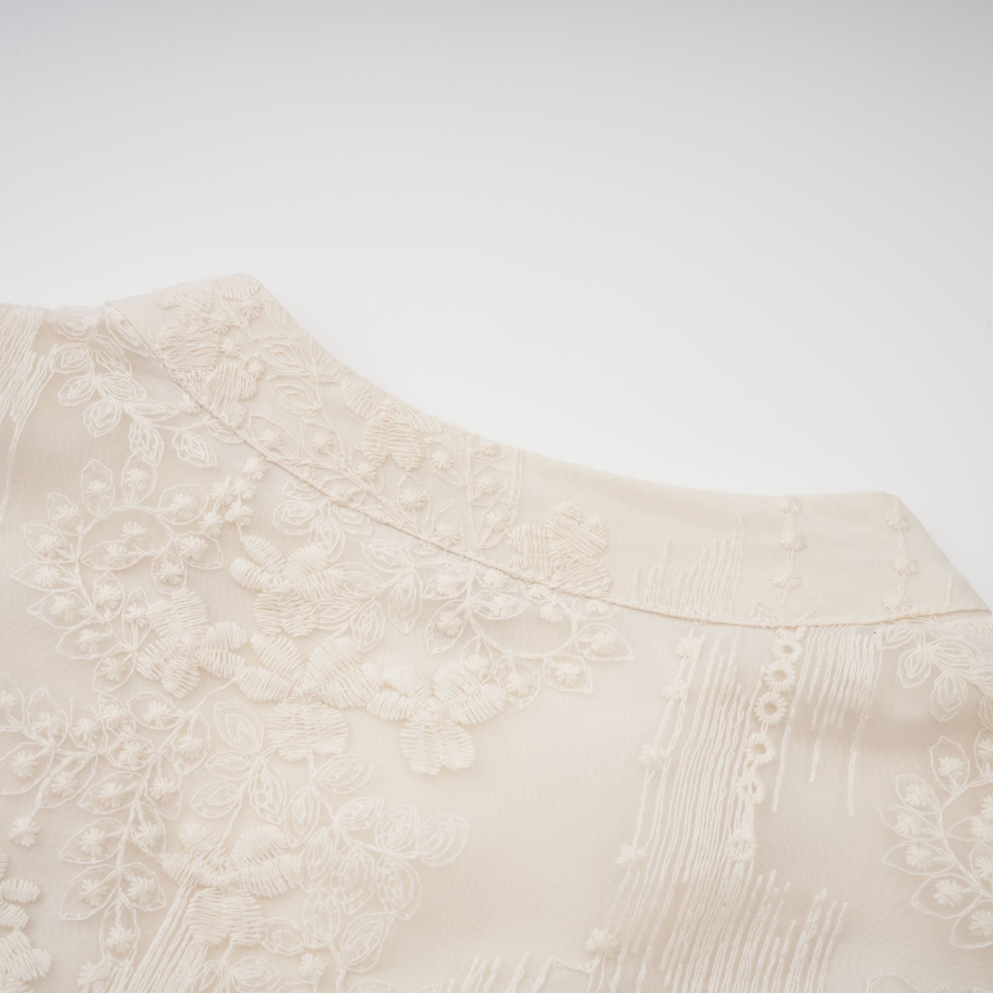 Roxane neutrals lace-embroidered midi dress (Final Sale-US Only)