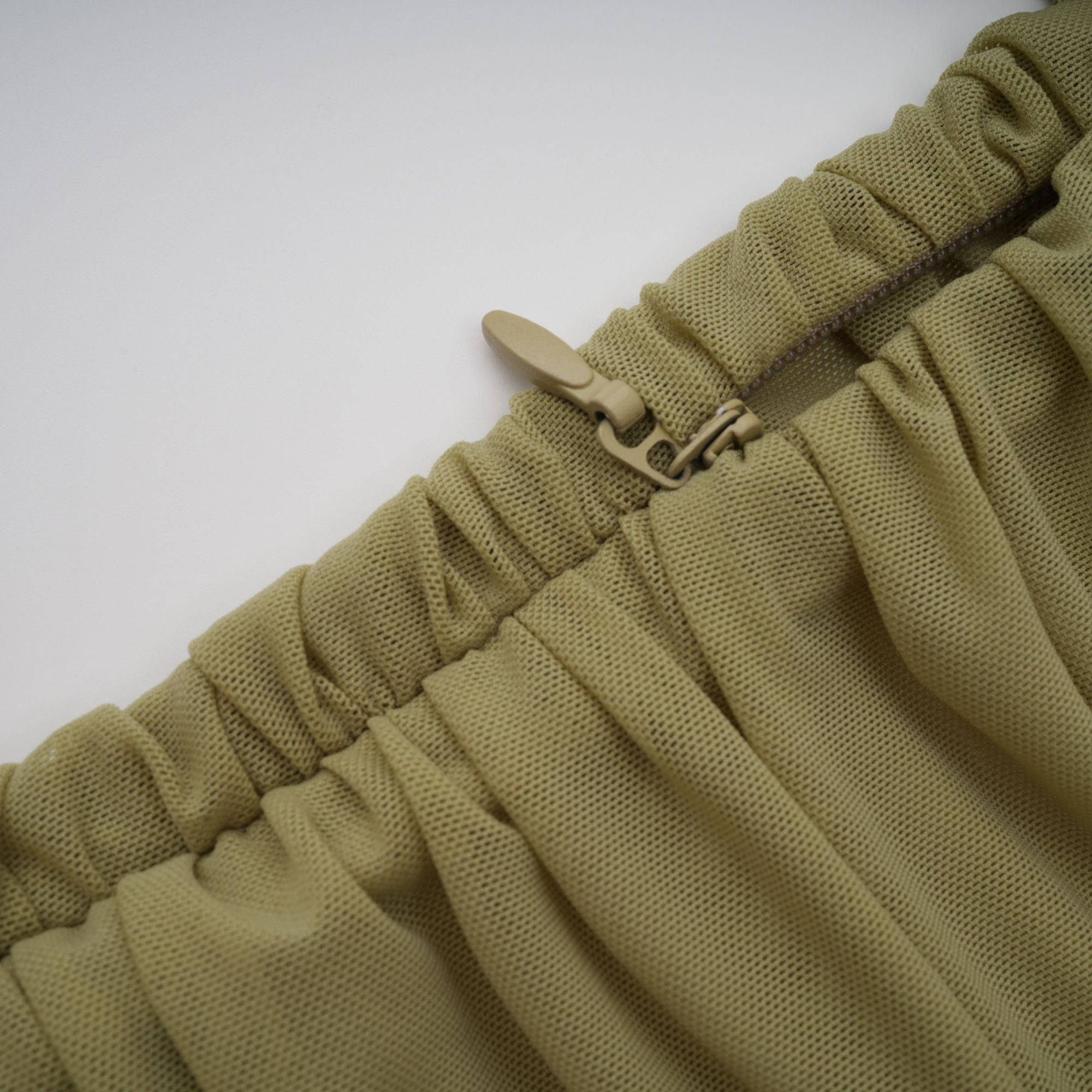 Estelle off-shoulder semi-sheer midi dress in Green (Final Sale)