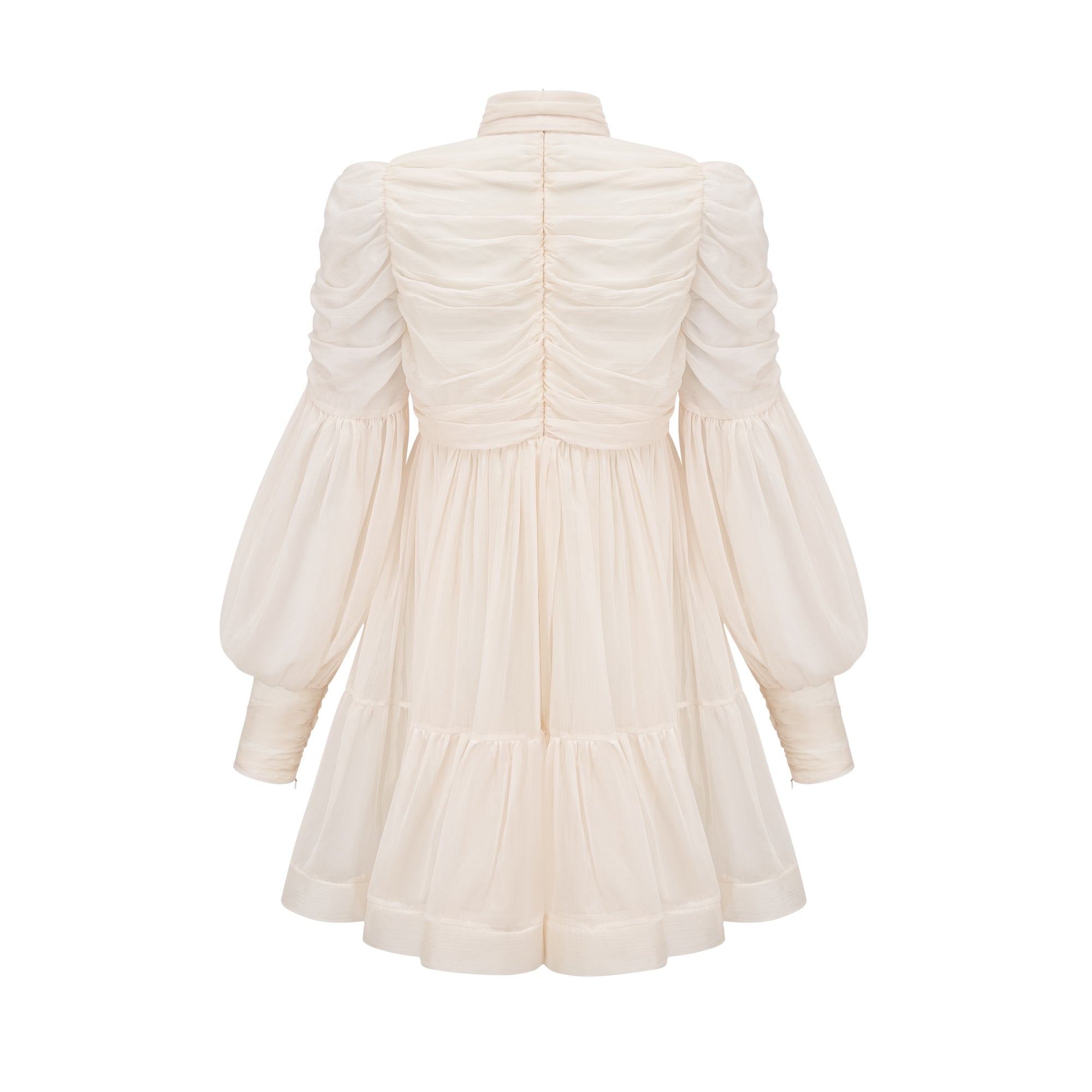 Thibaulte tuck-detail pleated tulle mini dress (Final Sale)