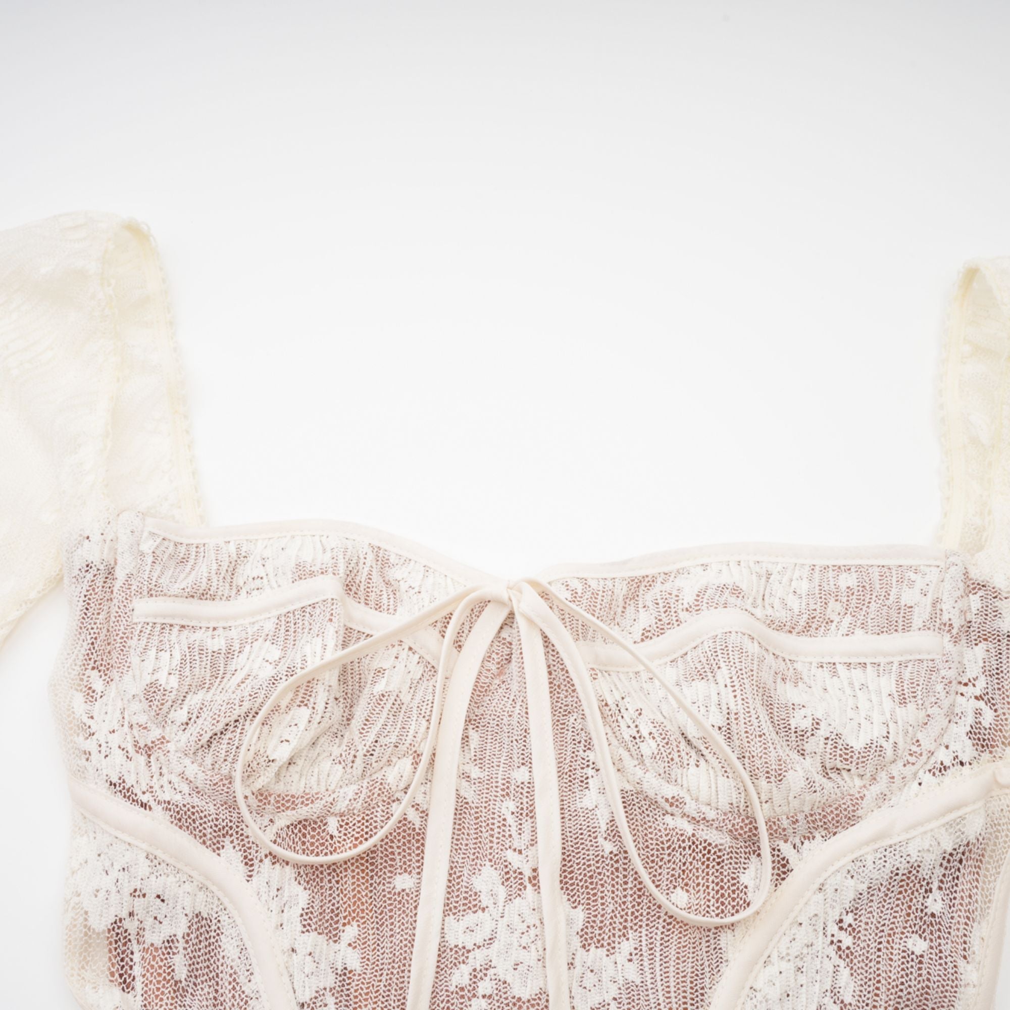 Marlene White Flared Lace Maxi Dress (Final Sale)