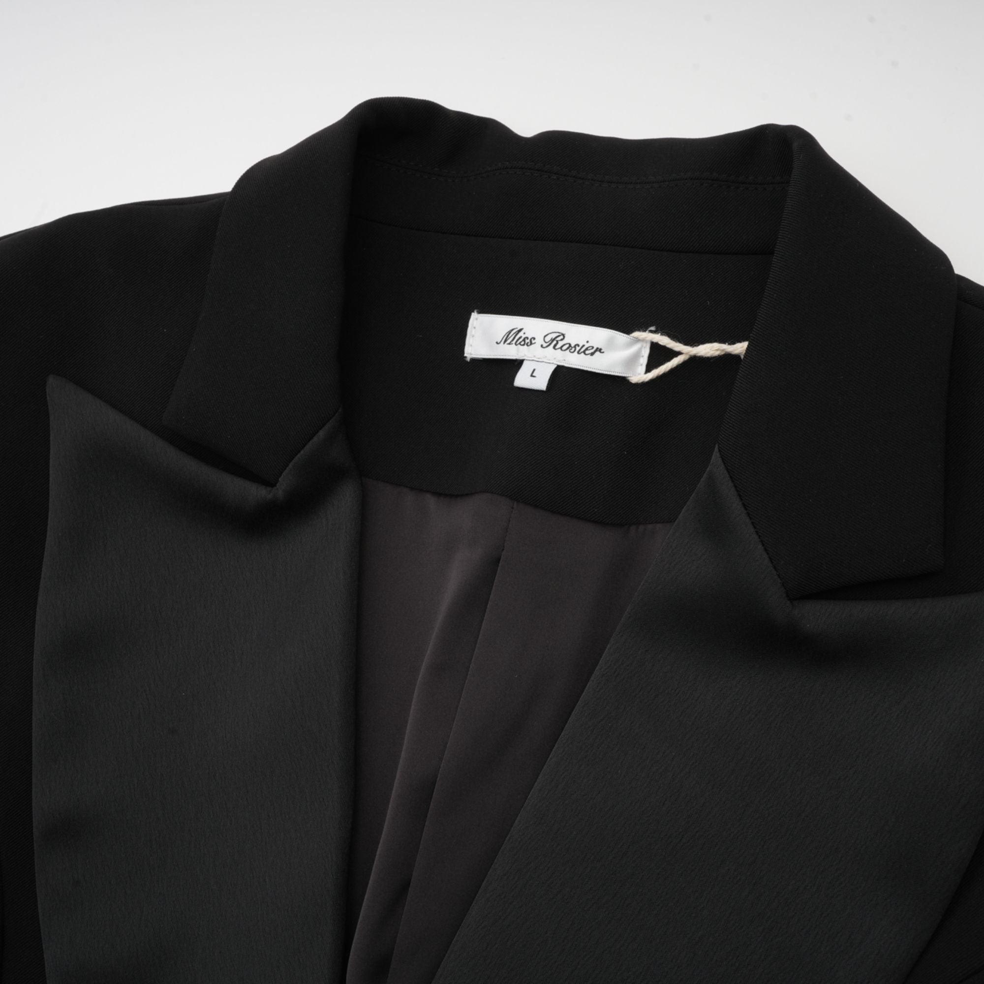 Aurore black single-breasted blazer dress (Final Sale)