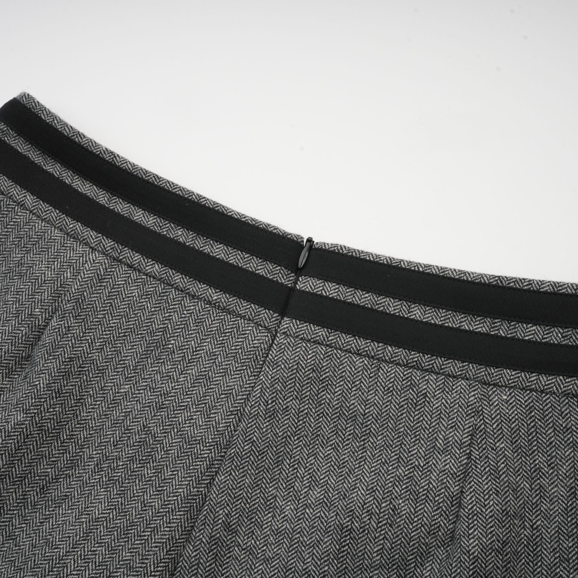 Agathe grey herringbone top & shorts matching set (Final Sale-US Only)