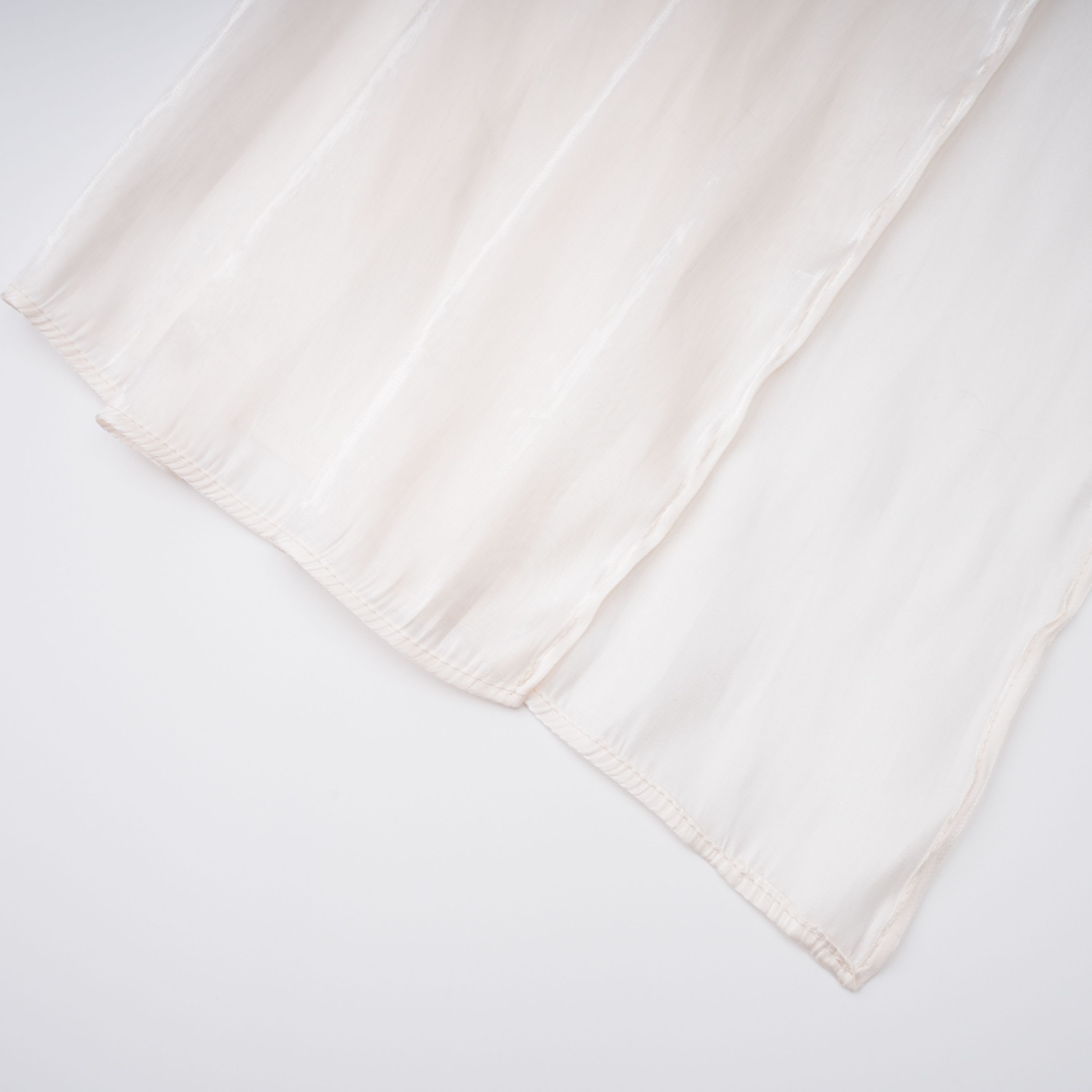 Hege Cream Glossy Ruched Cape Maxi Dress (Final Sale)