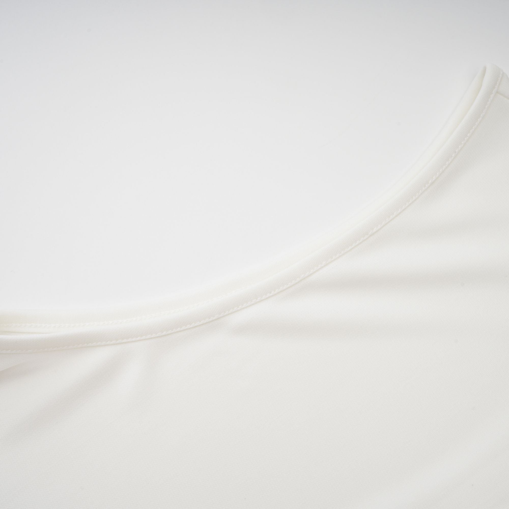 Mystérieuse White Turtleneck Draped Maxi Dress (Final Sale)