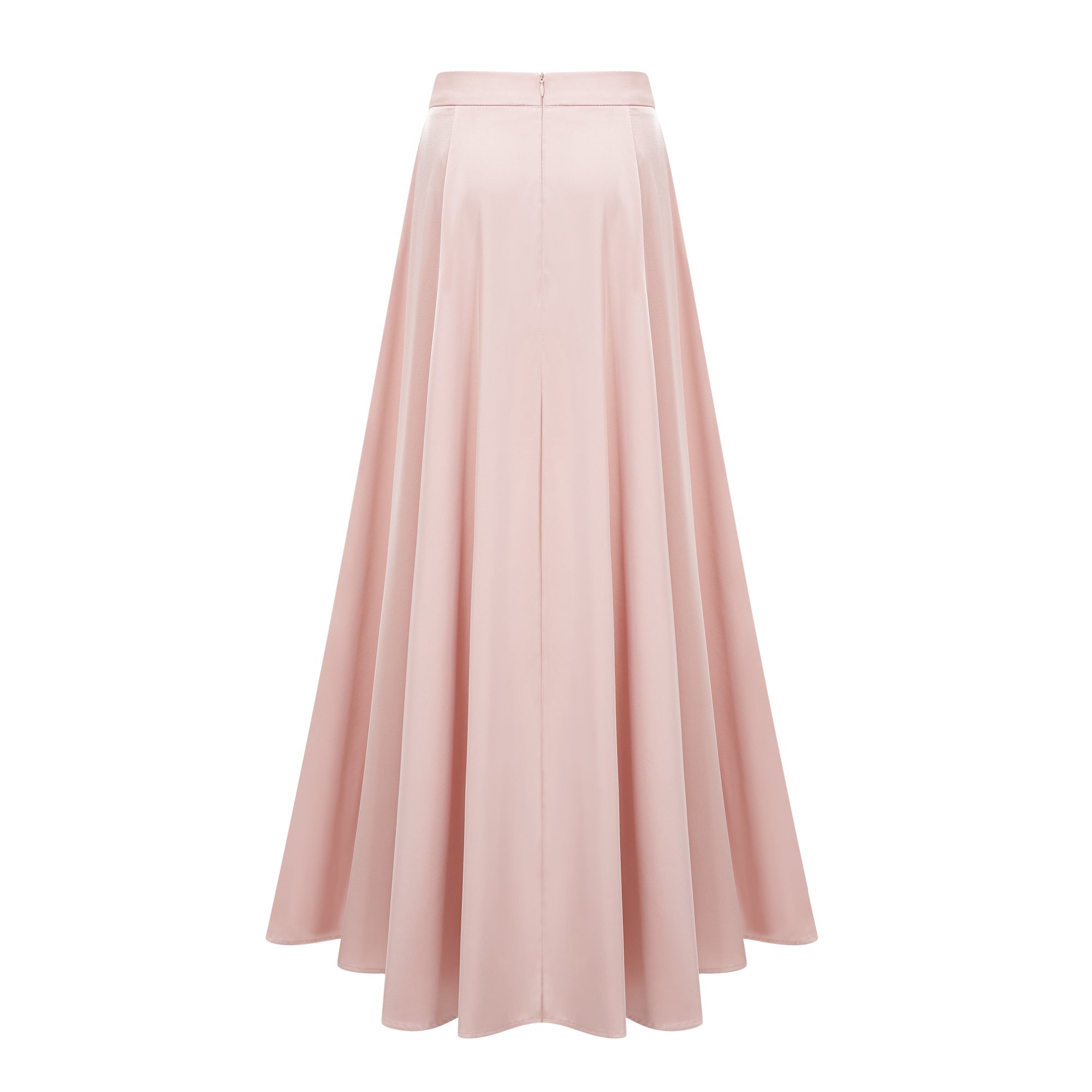 Ensemble top et jupe en satin Everleigh Champagne avec cape (Vente définitive)