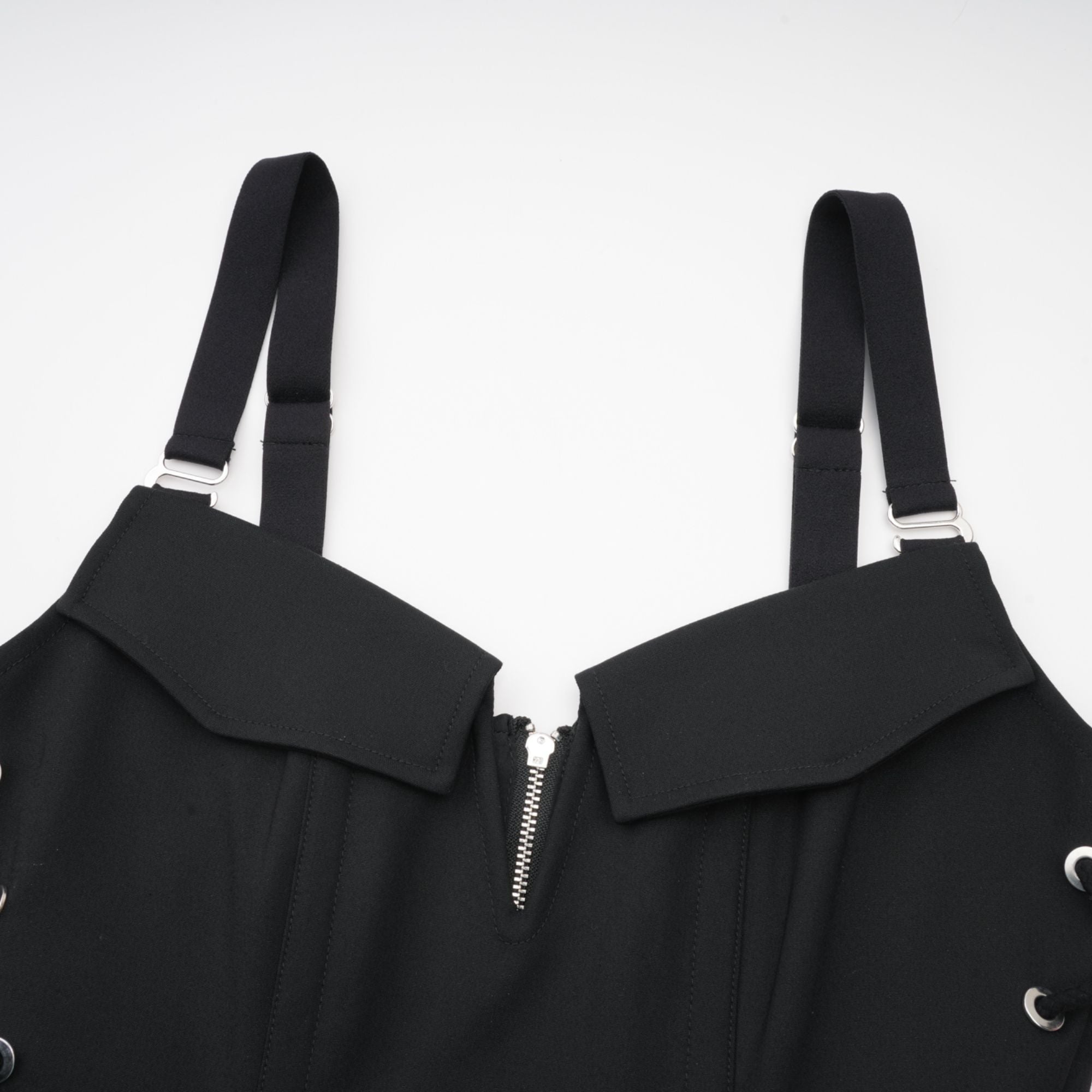 Jaina black hook & eye pocket dress (Final Sale-US Only)