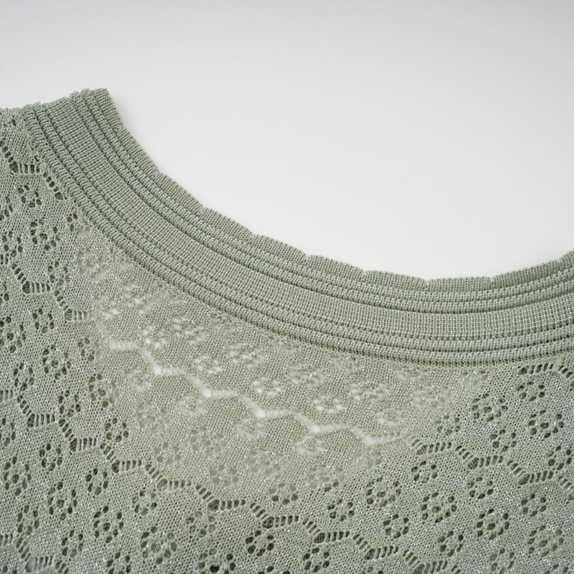Siena shirred crochet-knit maxi dress
