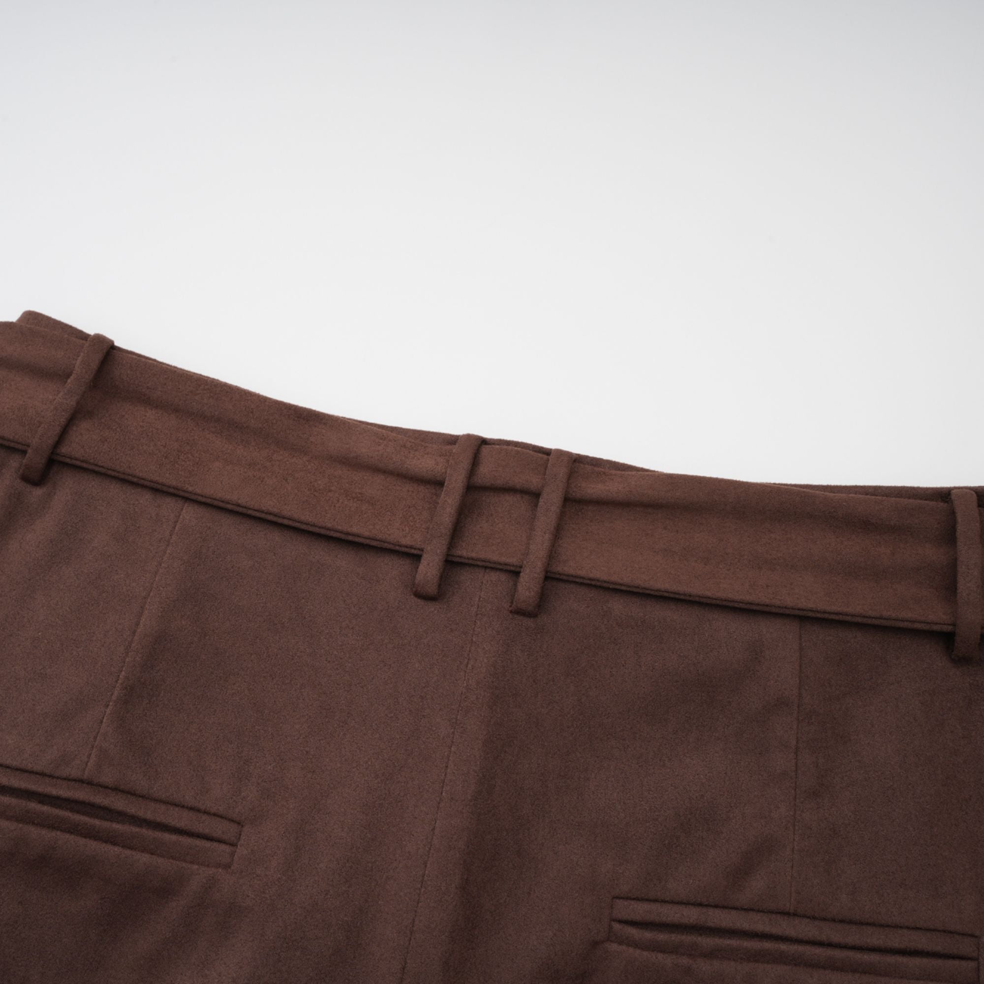 Chaney Brown Suede Bubble Hem Top & Shorts Set (Final Sale)