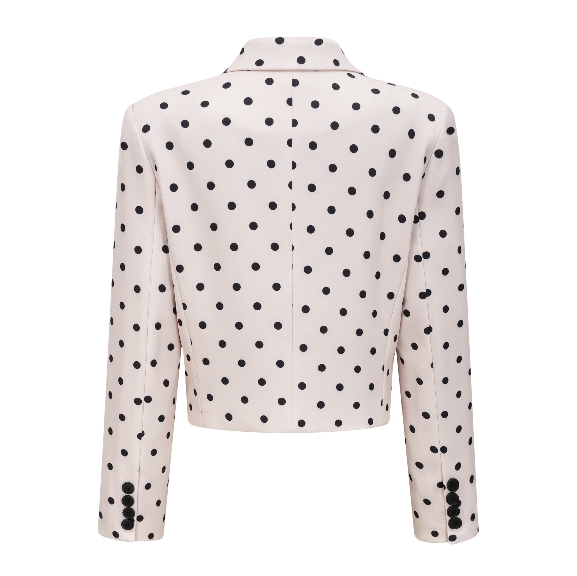 Valentine White Bowknot Polka Dot Short Jacket (Final Sale-US Only)