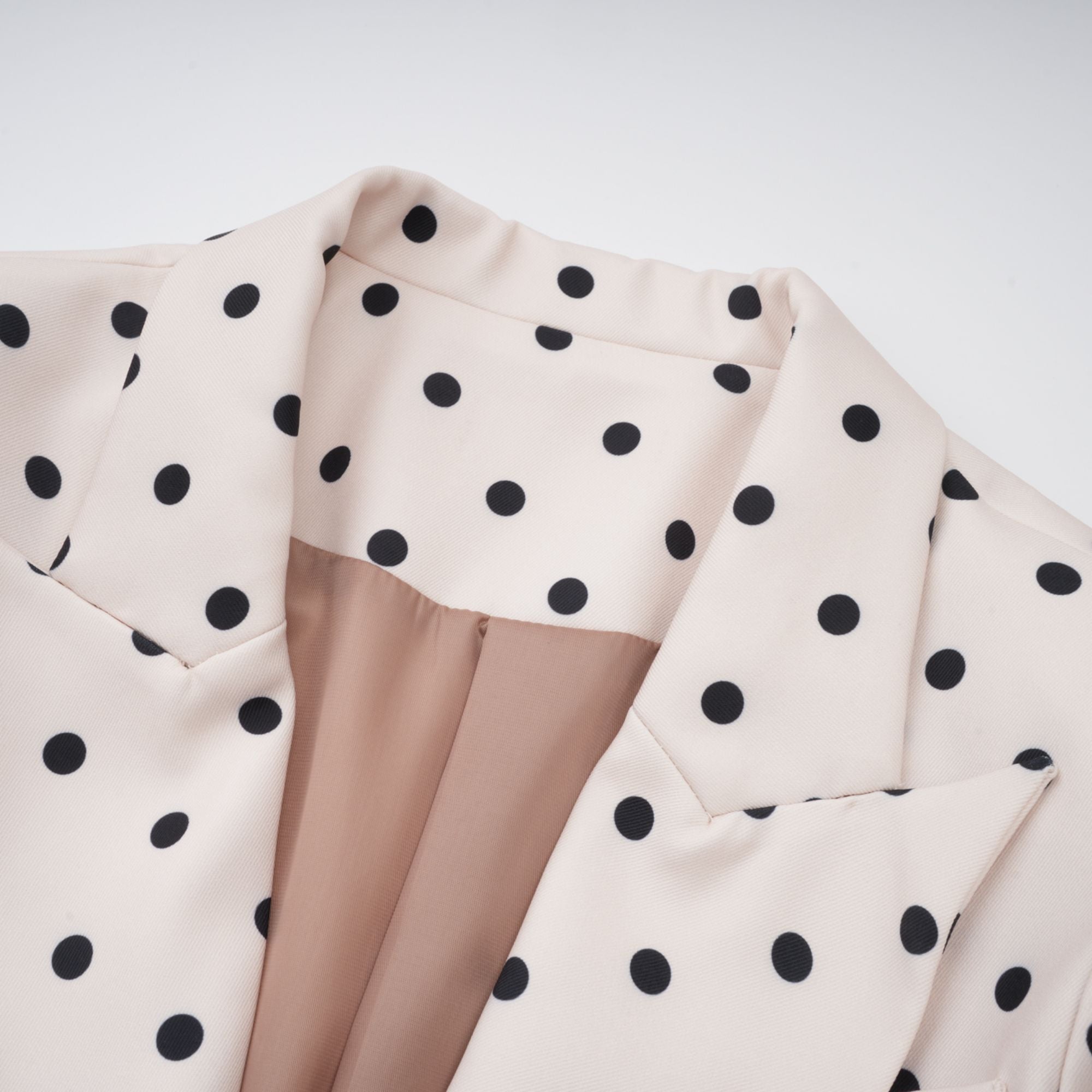 Valentine White Bowknot Polka Dot Short Jacket (Final Sale-US Only)