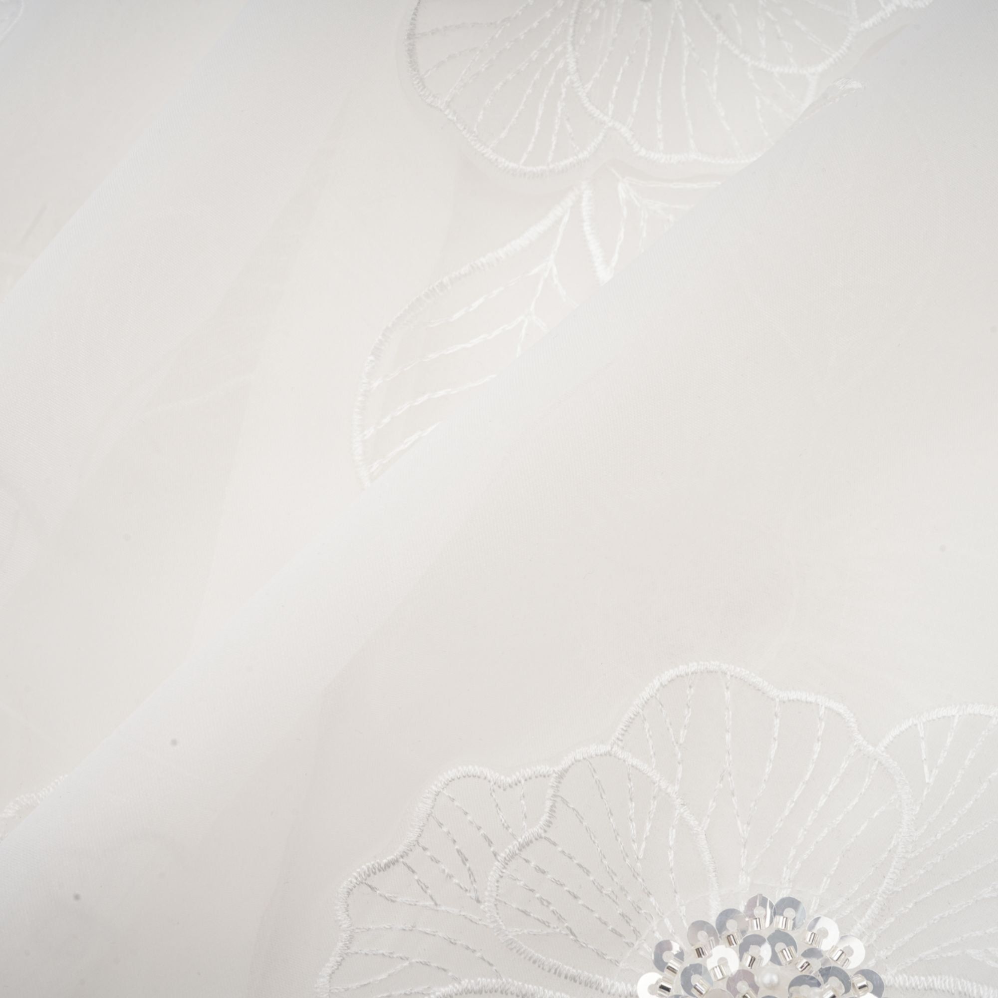 Béatrix white embellished semi-sheer shirt (Final Sale-US Only)