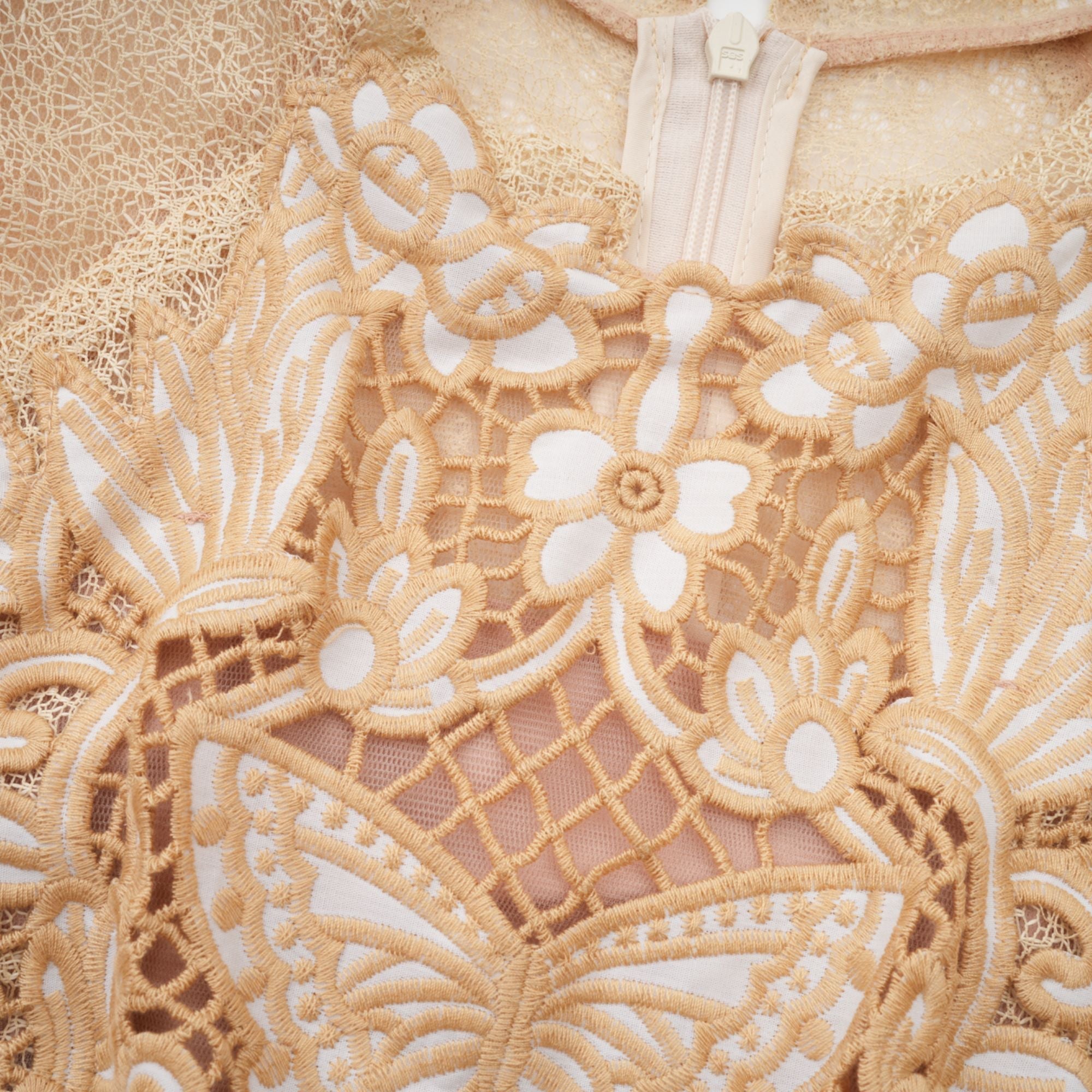 Nerissa embroidered pleated midi dress (Final Sale-US Only)