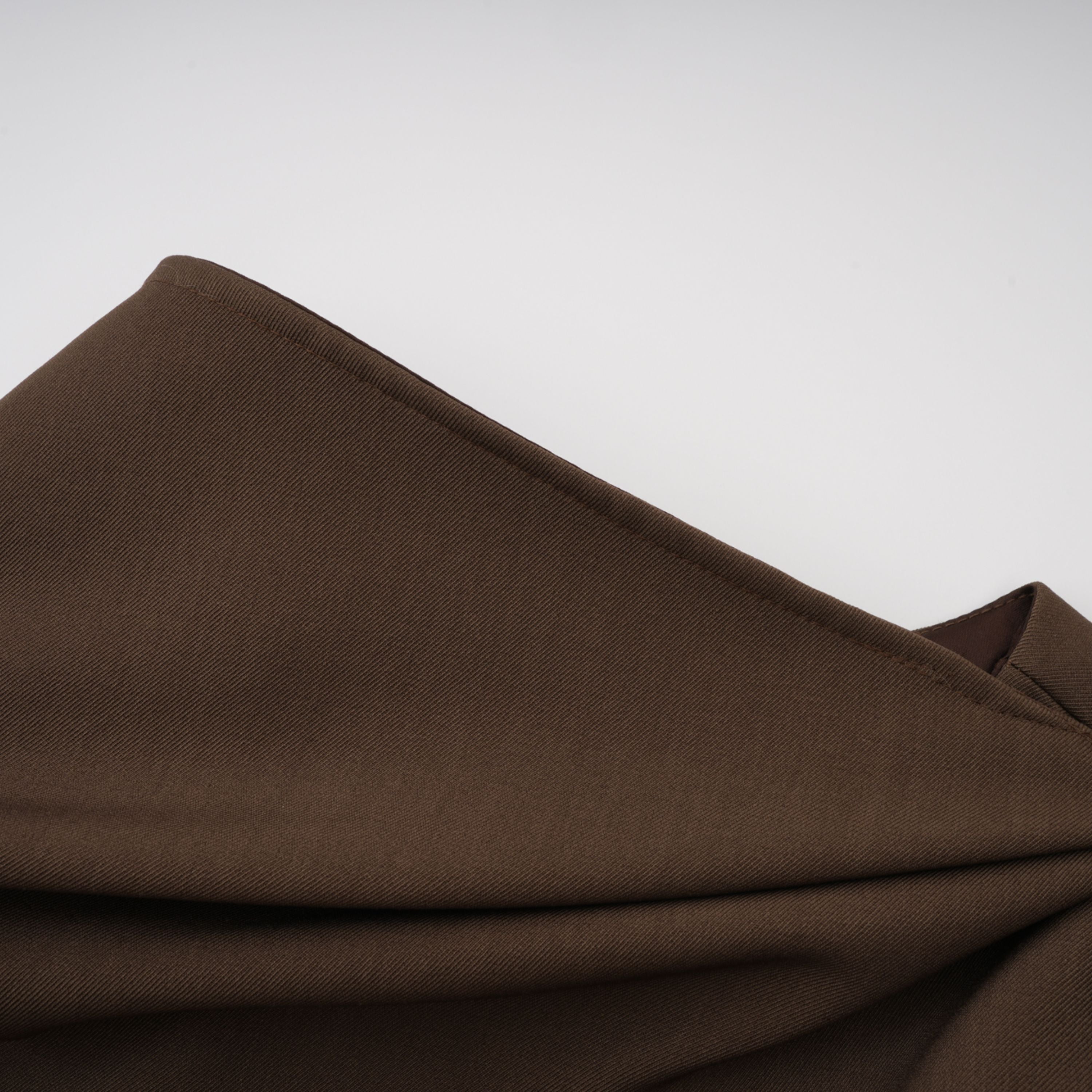 Francesca Brown Asymmetrical Gathered Mini Dress  (Final Sale)