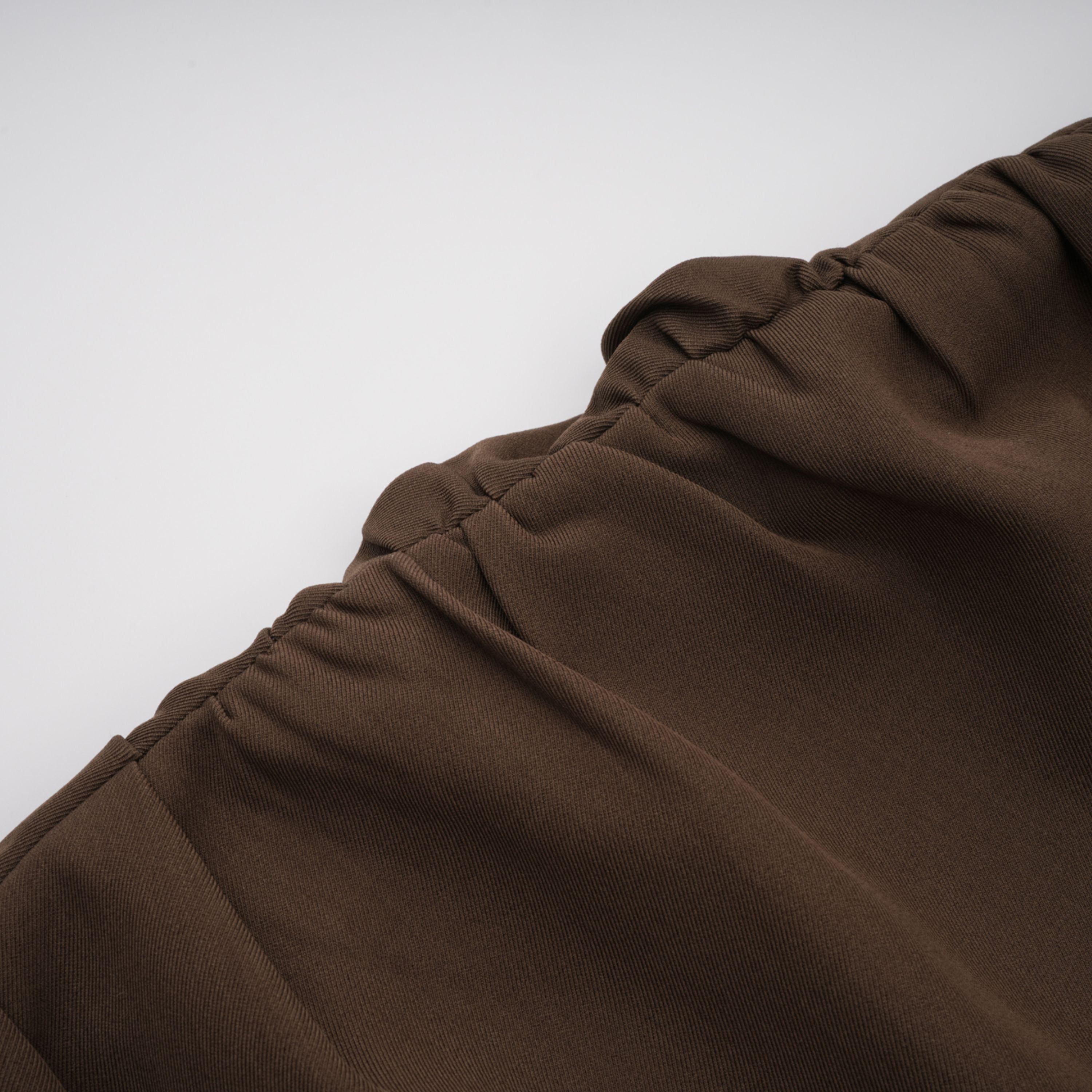 Francesca Brown Asymmetrical Gathered Mini Dress  (Final Sale)