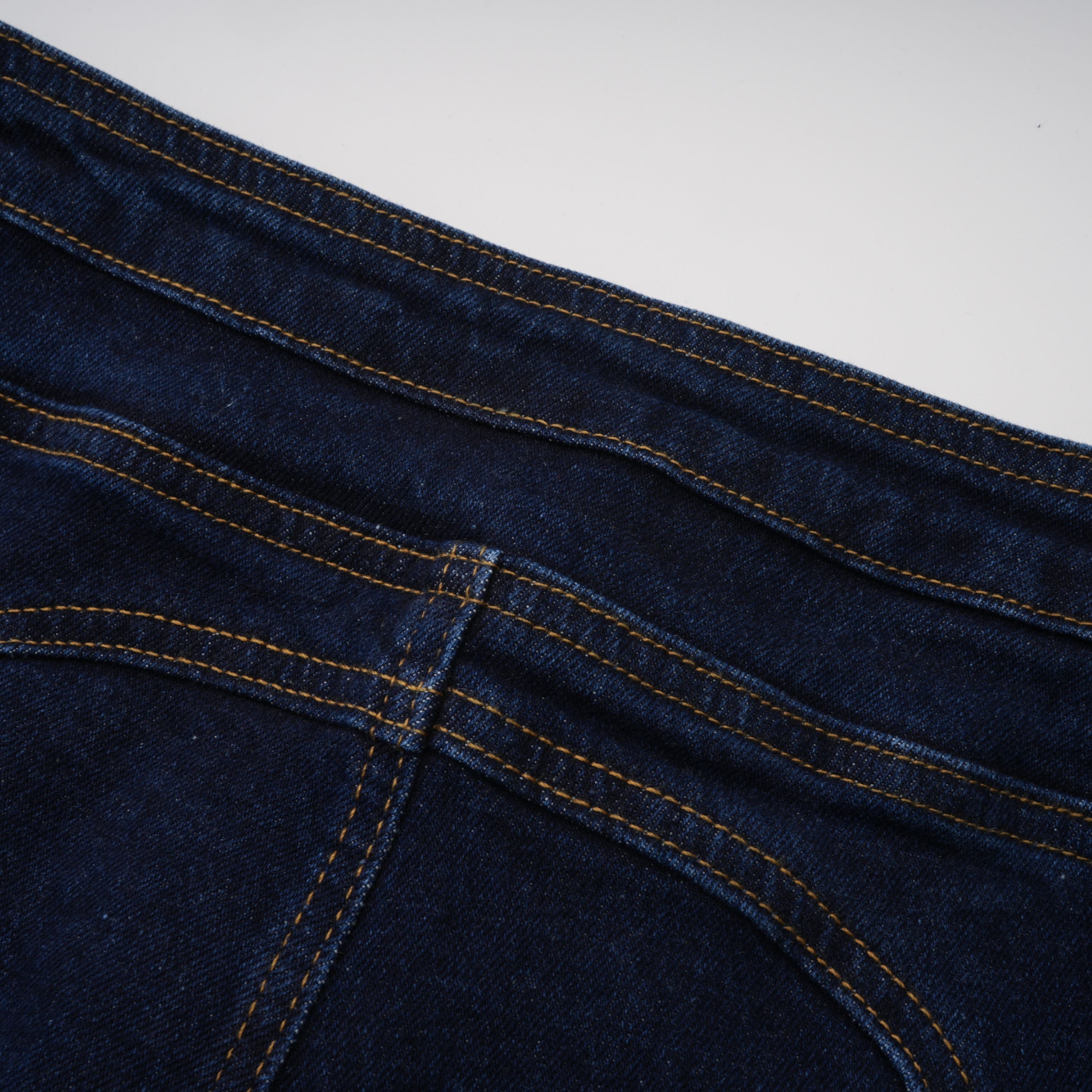 Ensemble coordonné à lacets en denim bleu indigo Kiona