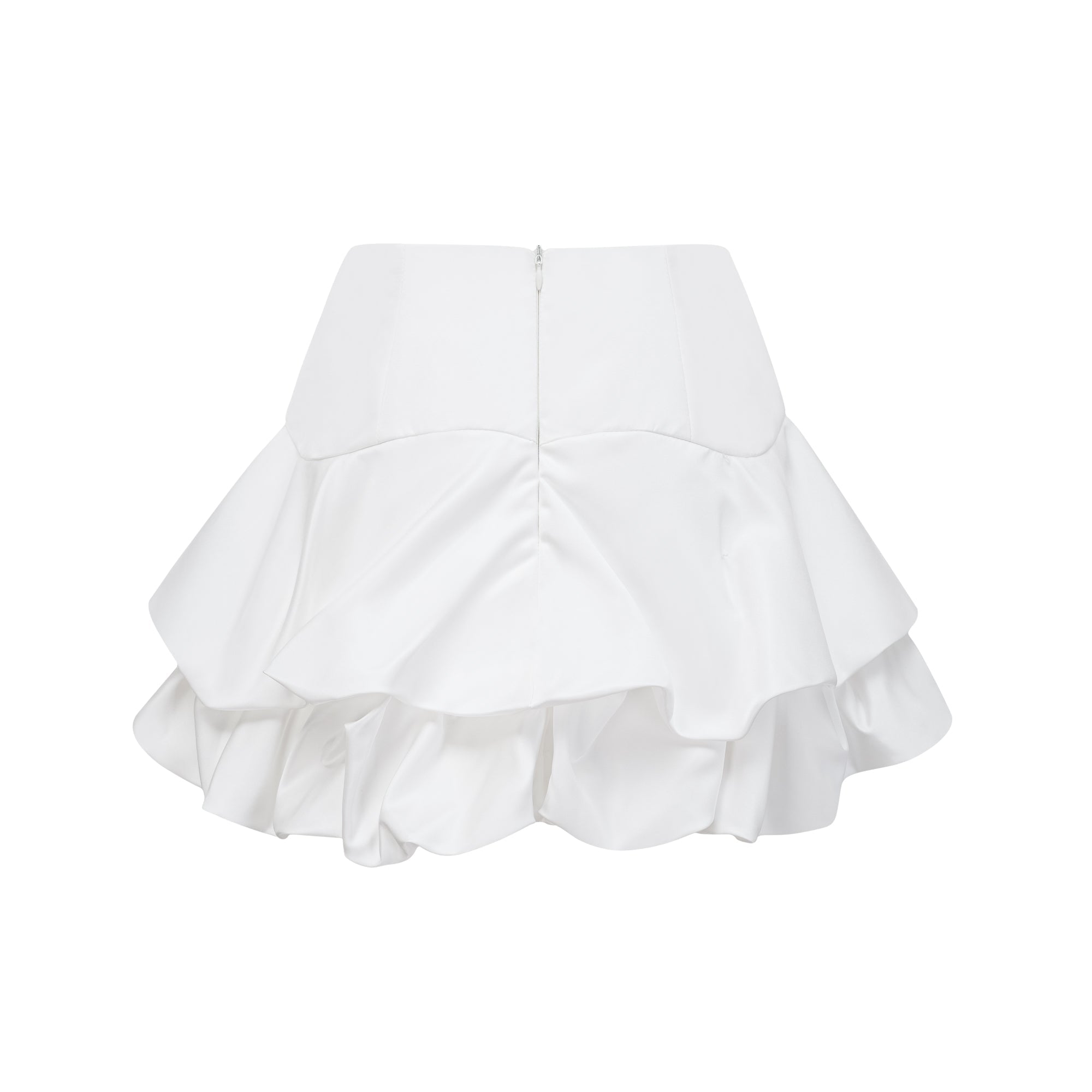 Ensemble coordonné Honorine : haut et jupe plissés à motifs floraux blancs (Vente définitive - États-Unis uniquement)