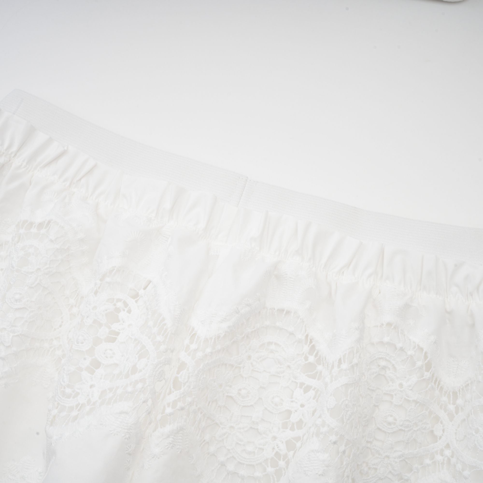 Raphaëlle lace-trim cut-out cropped top & trousers matching set (Final Sale)