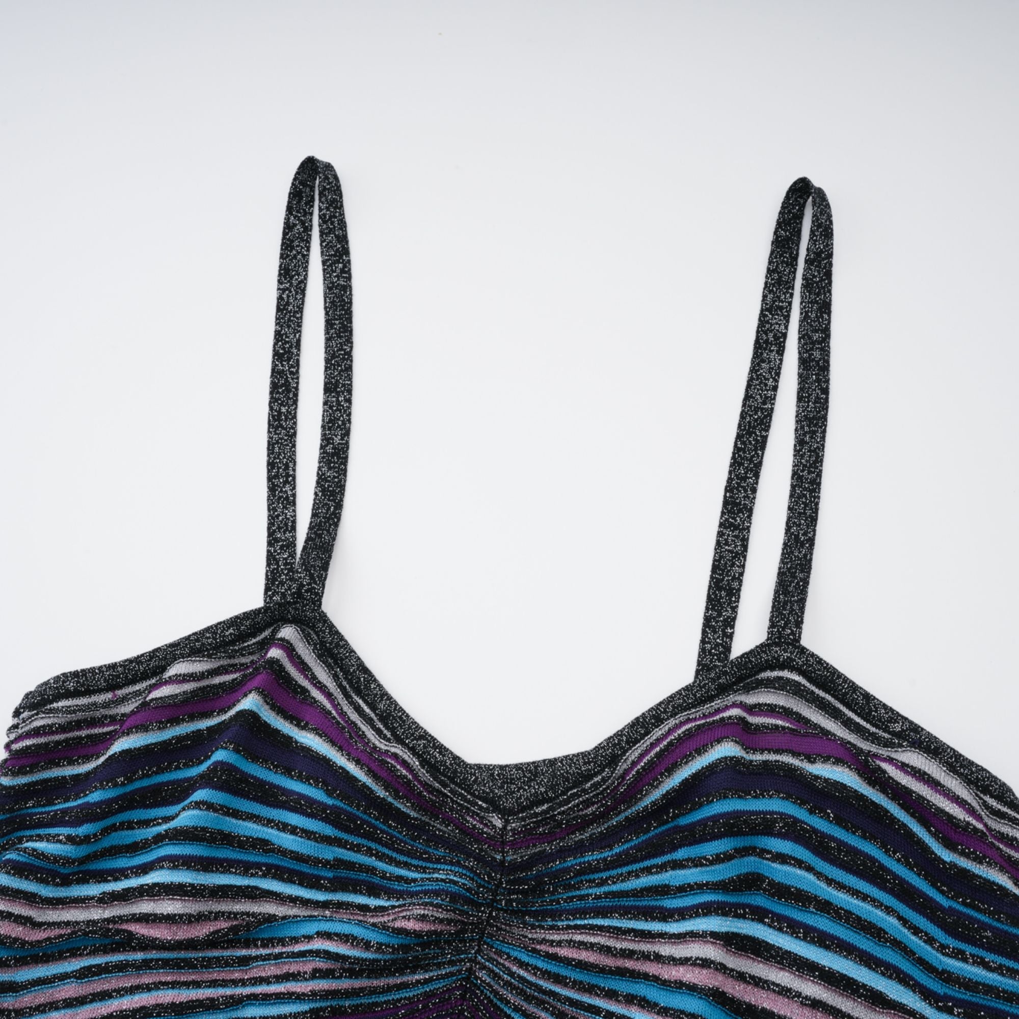 Bruyère Purple Sequin Striped Knit Maxi Dress (Final Sale-US Only)