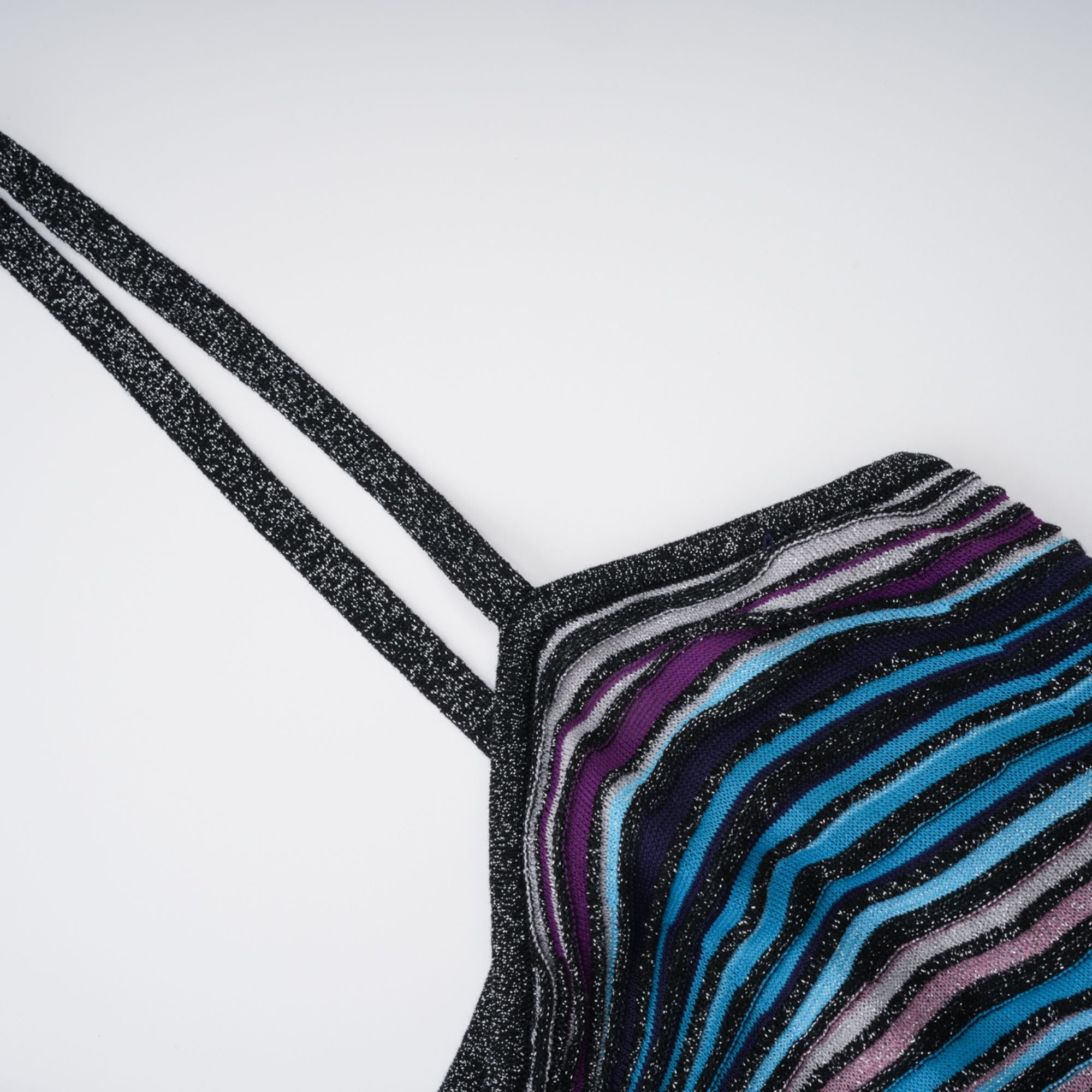 Bruyère Purple Sequin Striped Knit Maxi Dress (Final Sale-US Only)