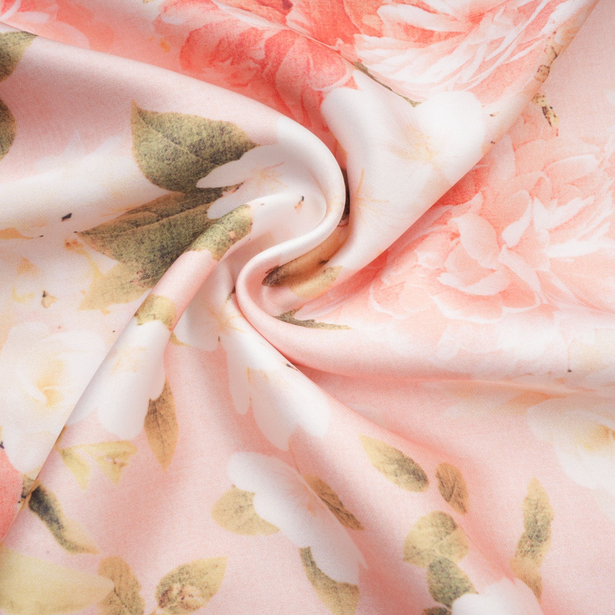 Robe longue en satin à imprimé floral rose Yvette (Vente définitive - États-Unis uniquement)