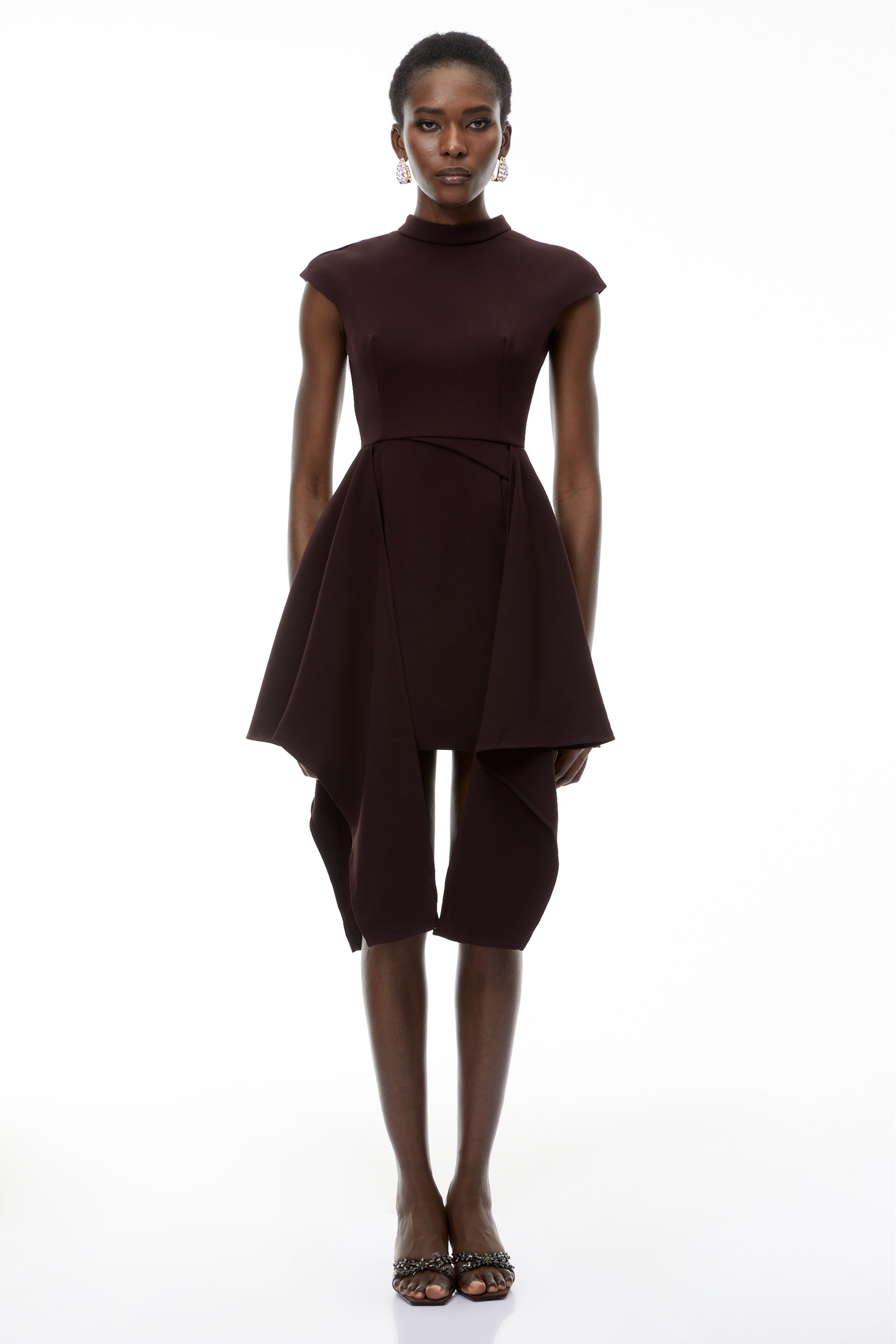 Dakota Brown Mini Dress with Ribbon (Final Sale)