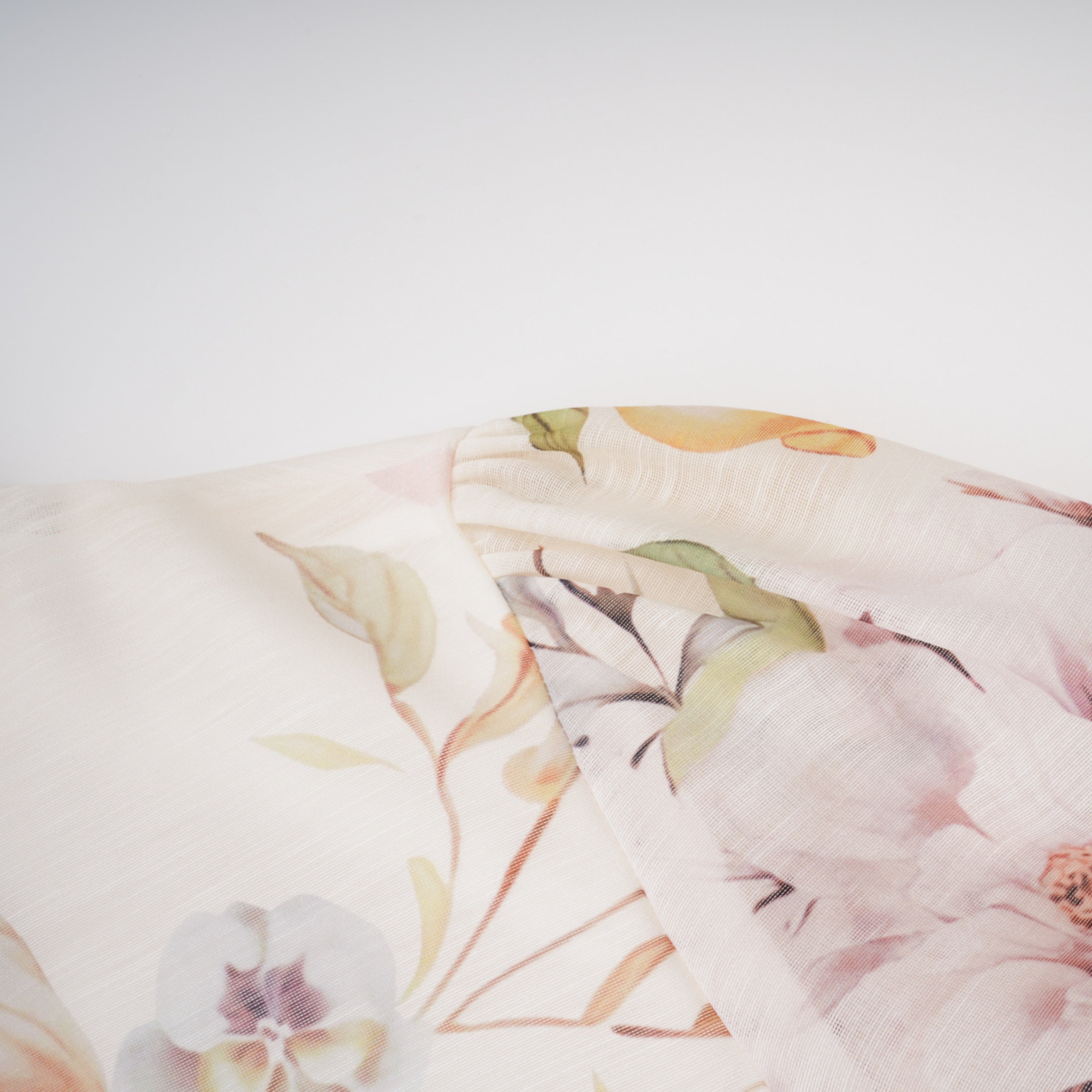 Dilek Yellow Floral Blouse & Asymmetrical Skirt Set