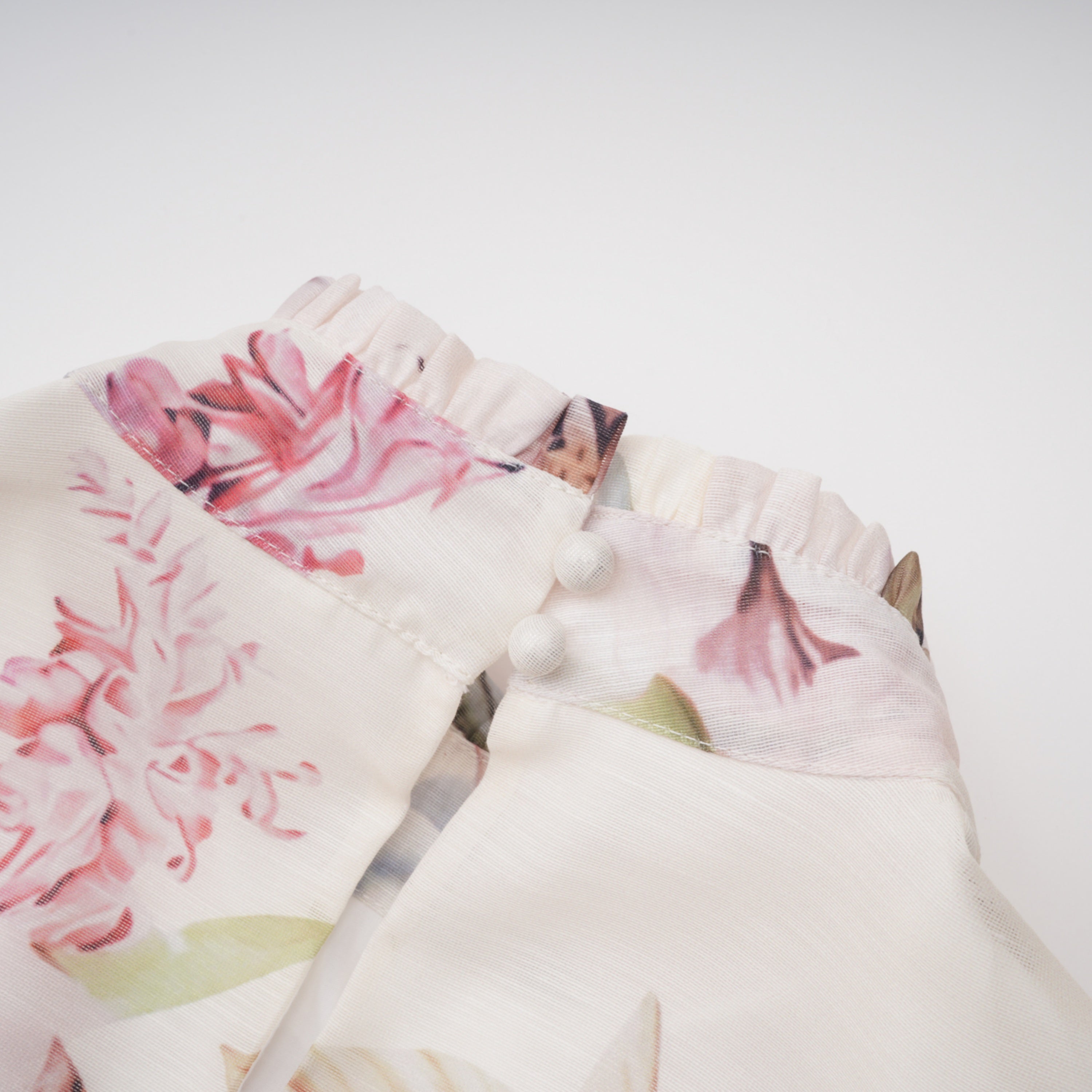 Dilek Yellow Floral Blouse & Asymmetrical Skirt Set
