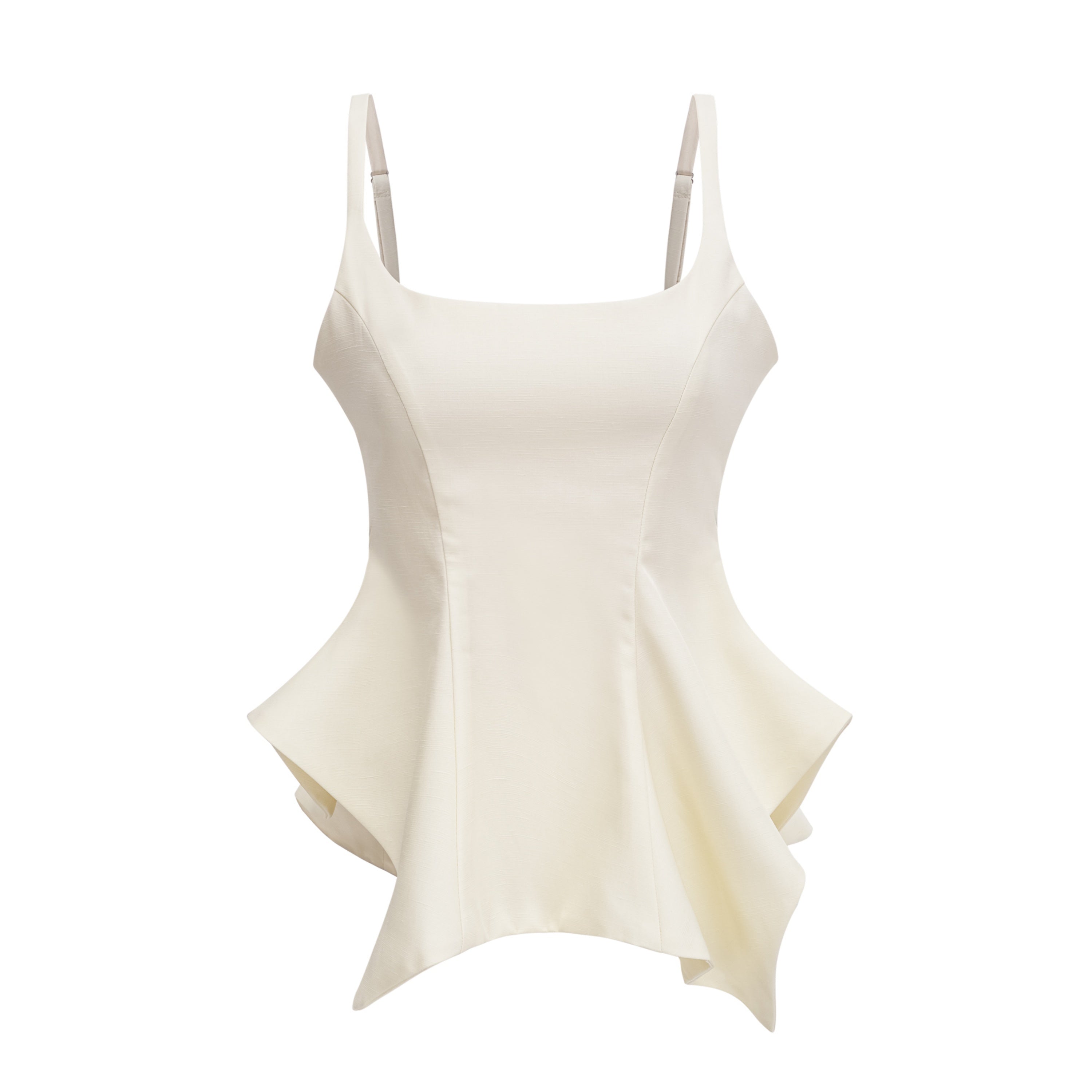 Dolores Cream Round Neck Crop Top & Trousers Set