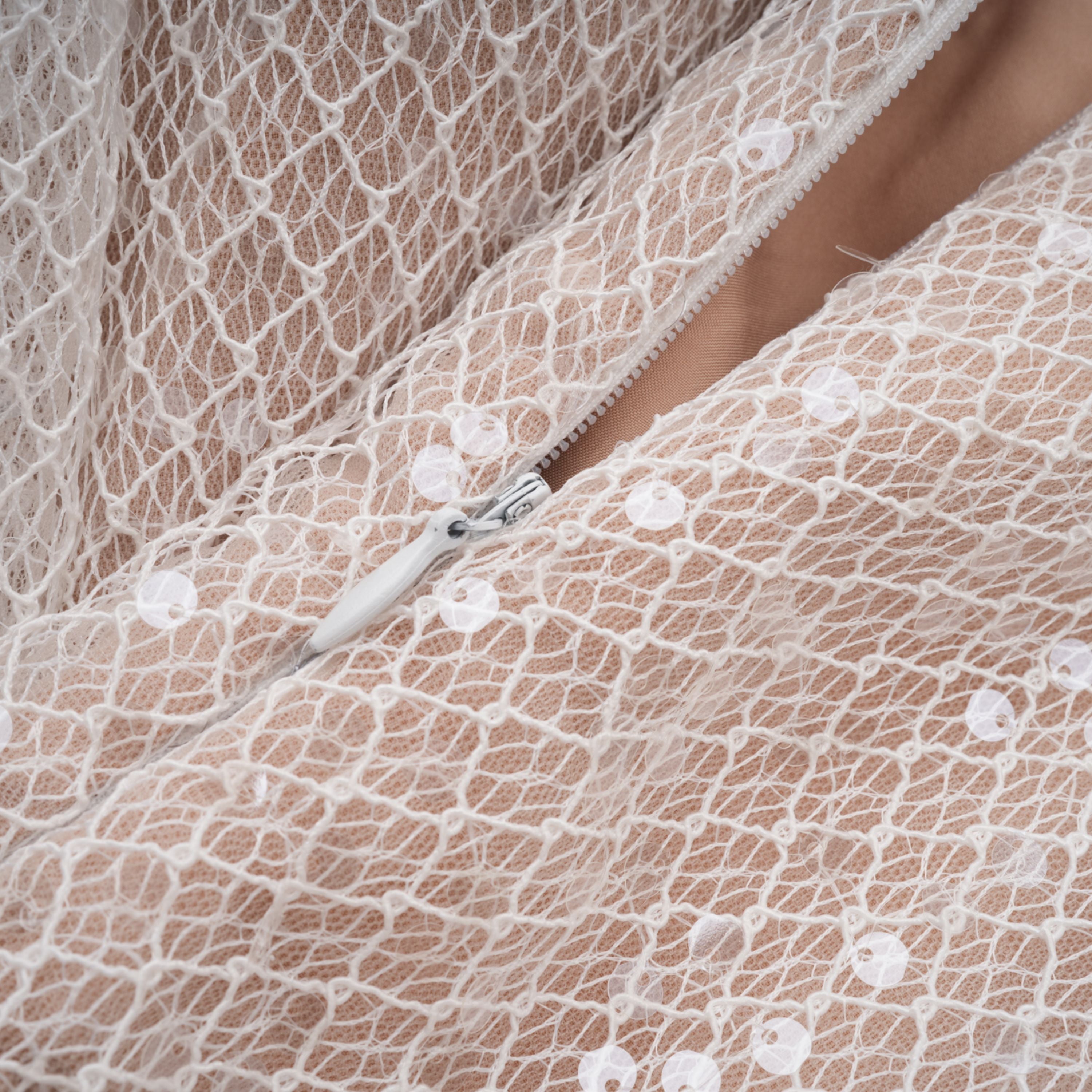 Esme White Off Shoulder Embellished Maxi Dress (Final Sale-US Only)
