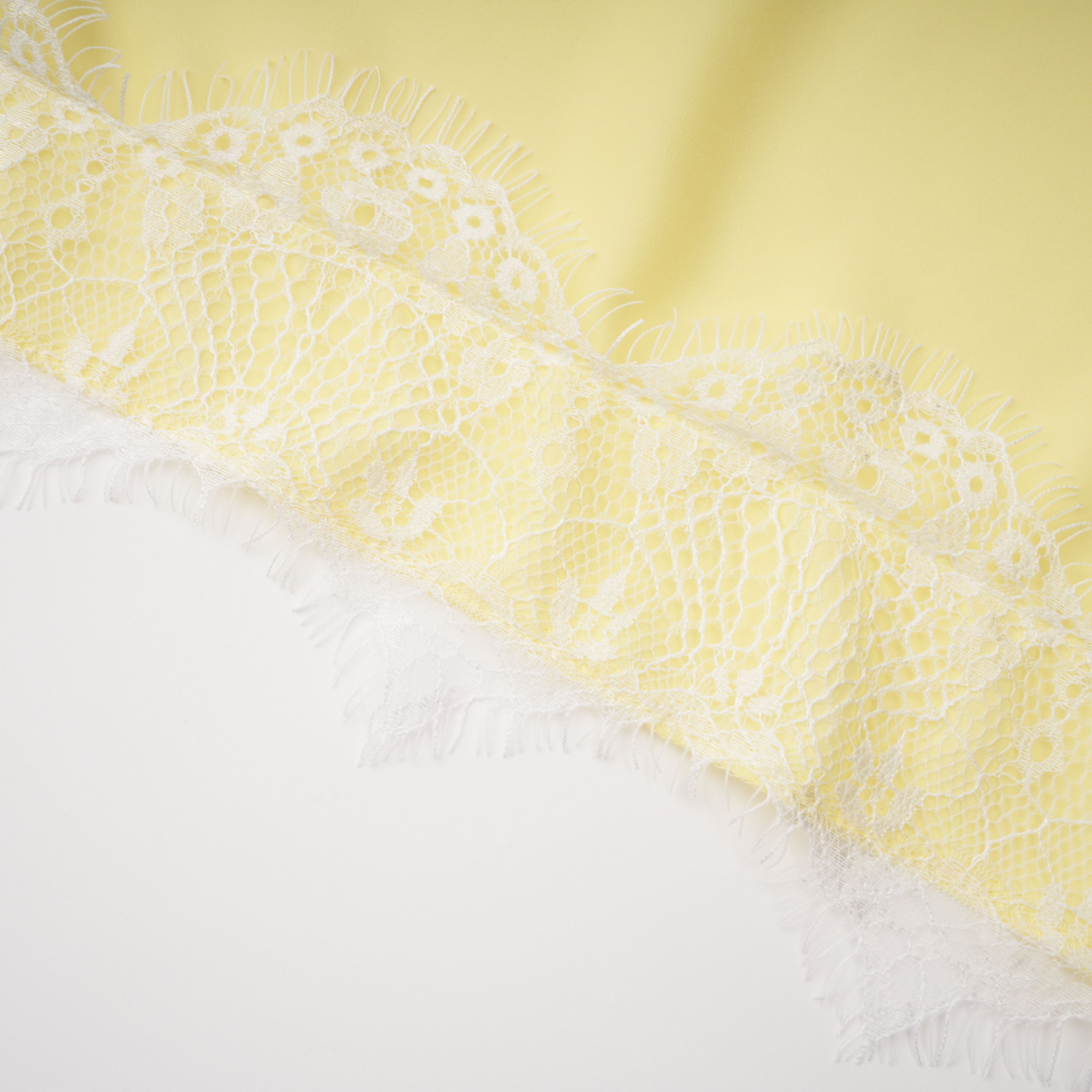 Fiamma Yellow Gathered Lace Panel Maxi Dress