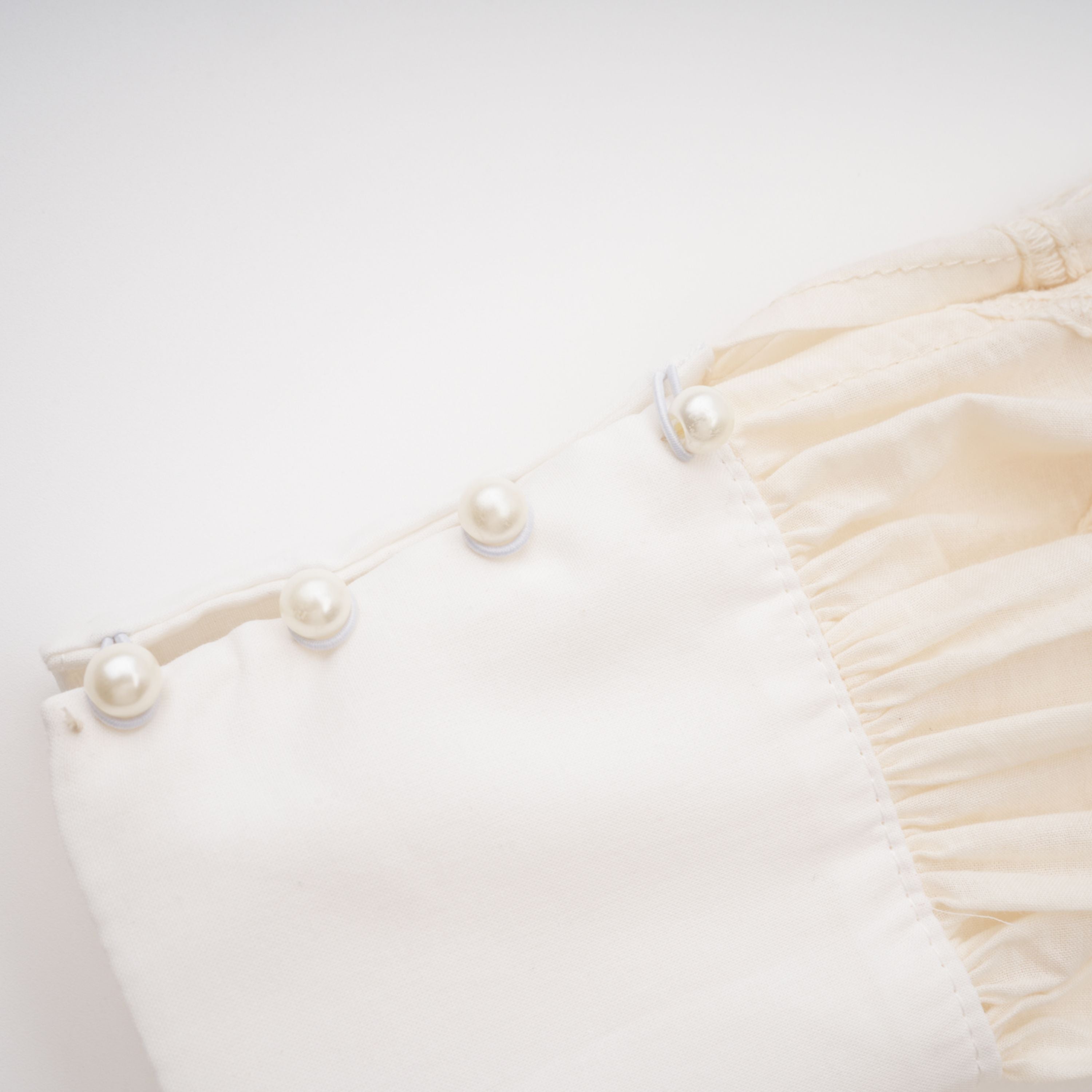 Isabeau Neutral Floral Embroidered Pleated Midi Dress (Final Sale)