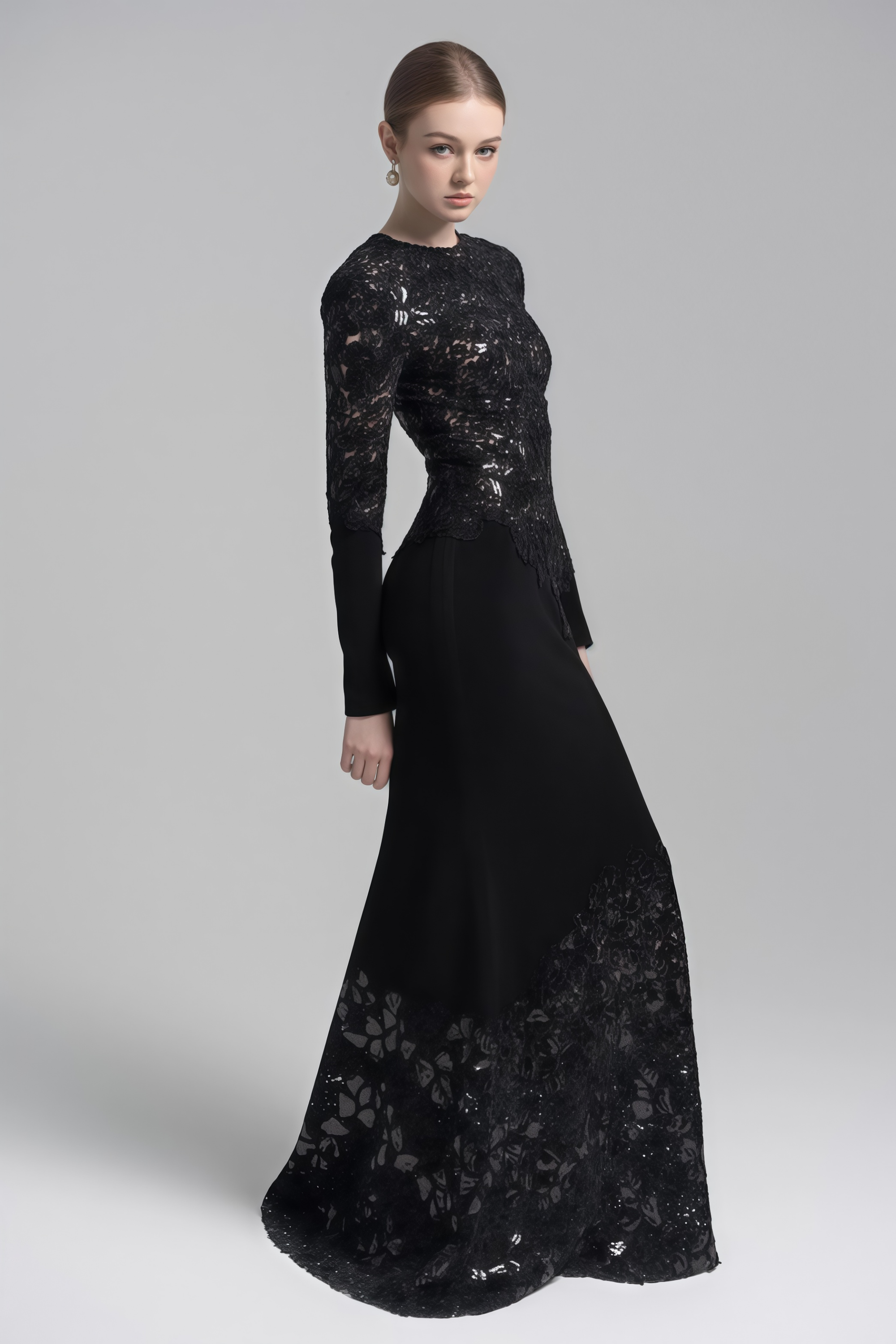 Mathilde Black Embroidered Maxi Dress (Final Sale)