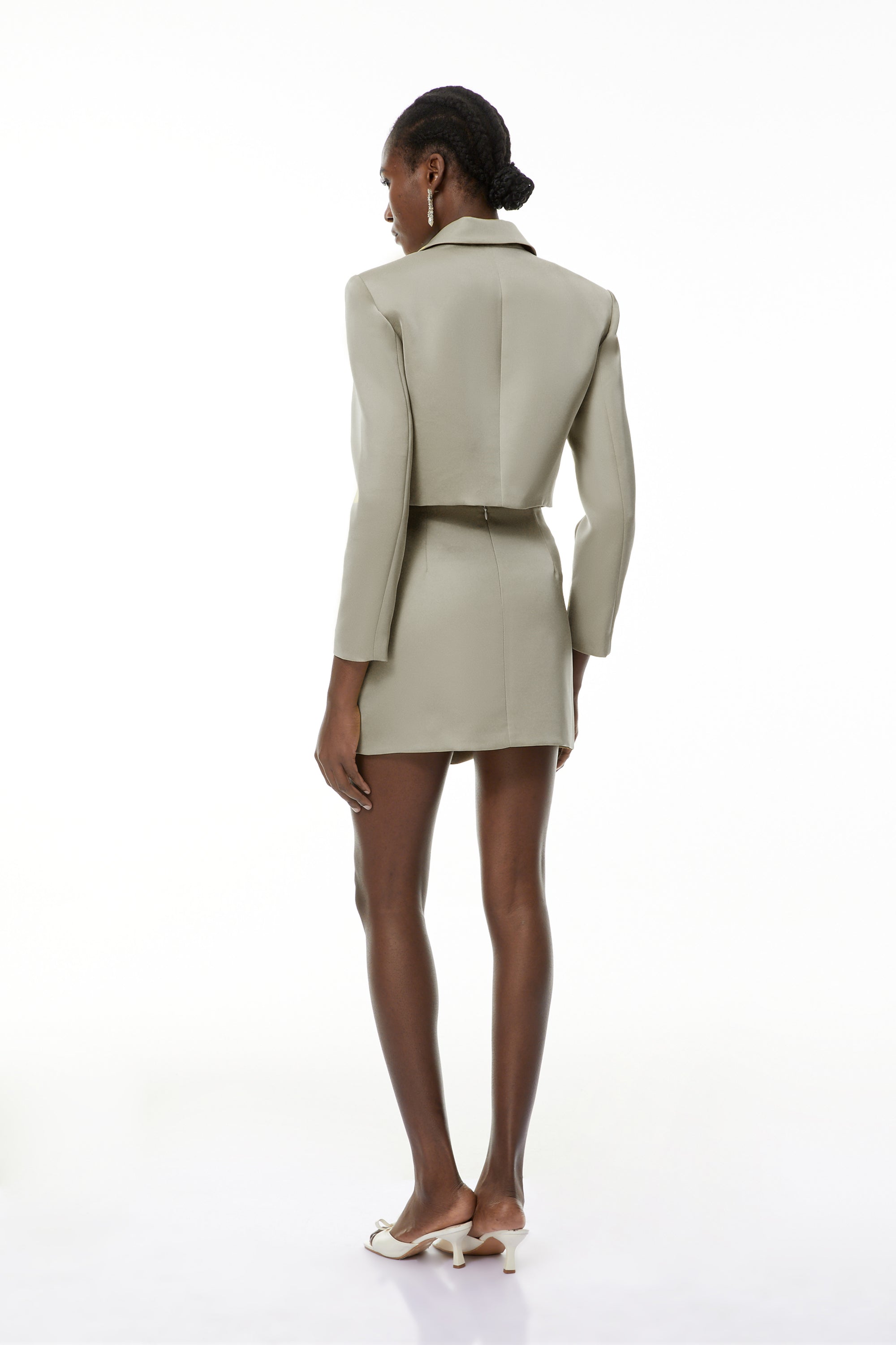 Lovisa Green Decroative Button Shirt & Skirt Set (Final Sale-US Only)