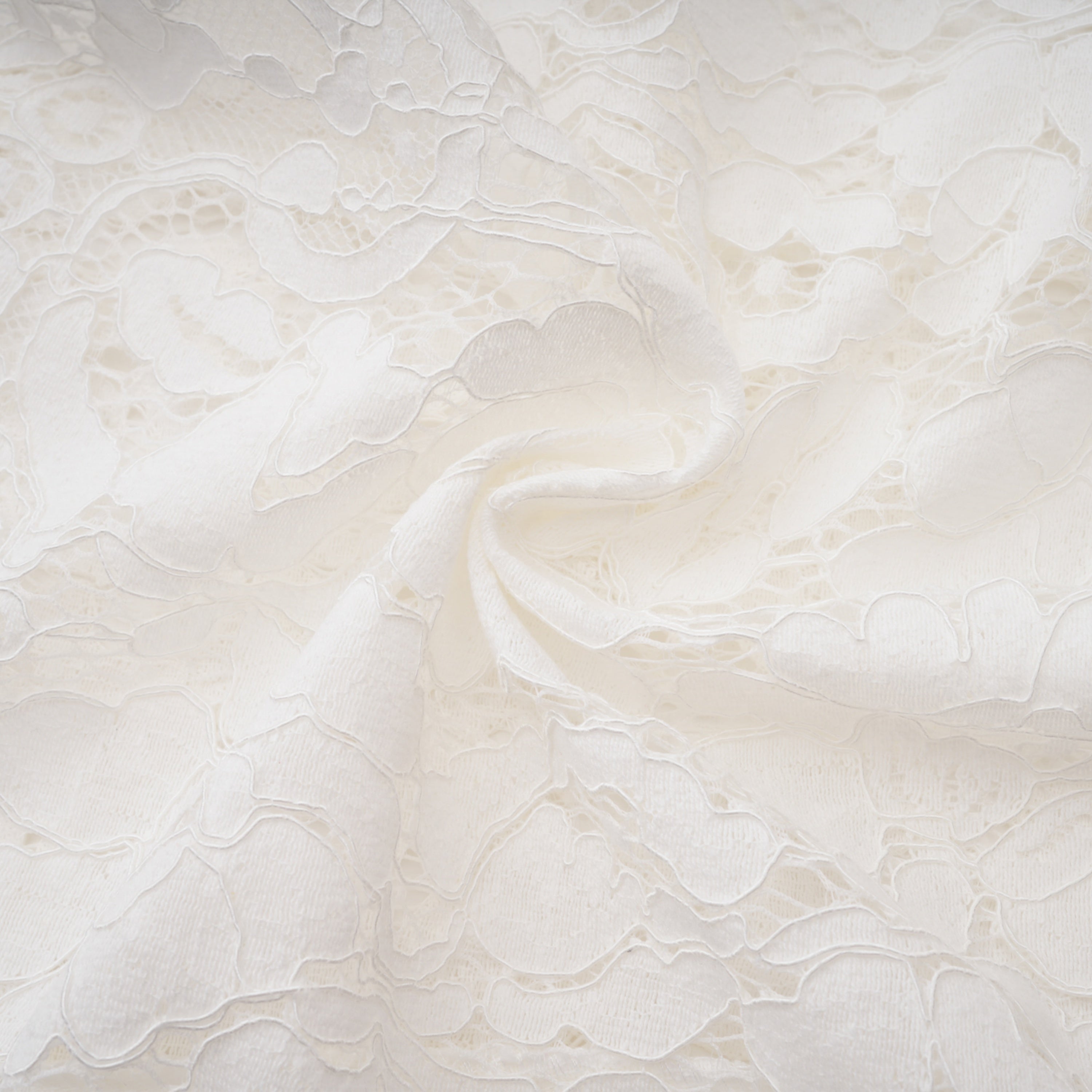 Maggie Ivory High Neck Floral Lace Maxi Dress