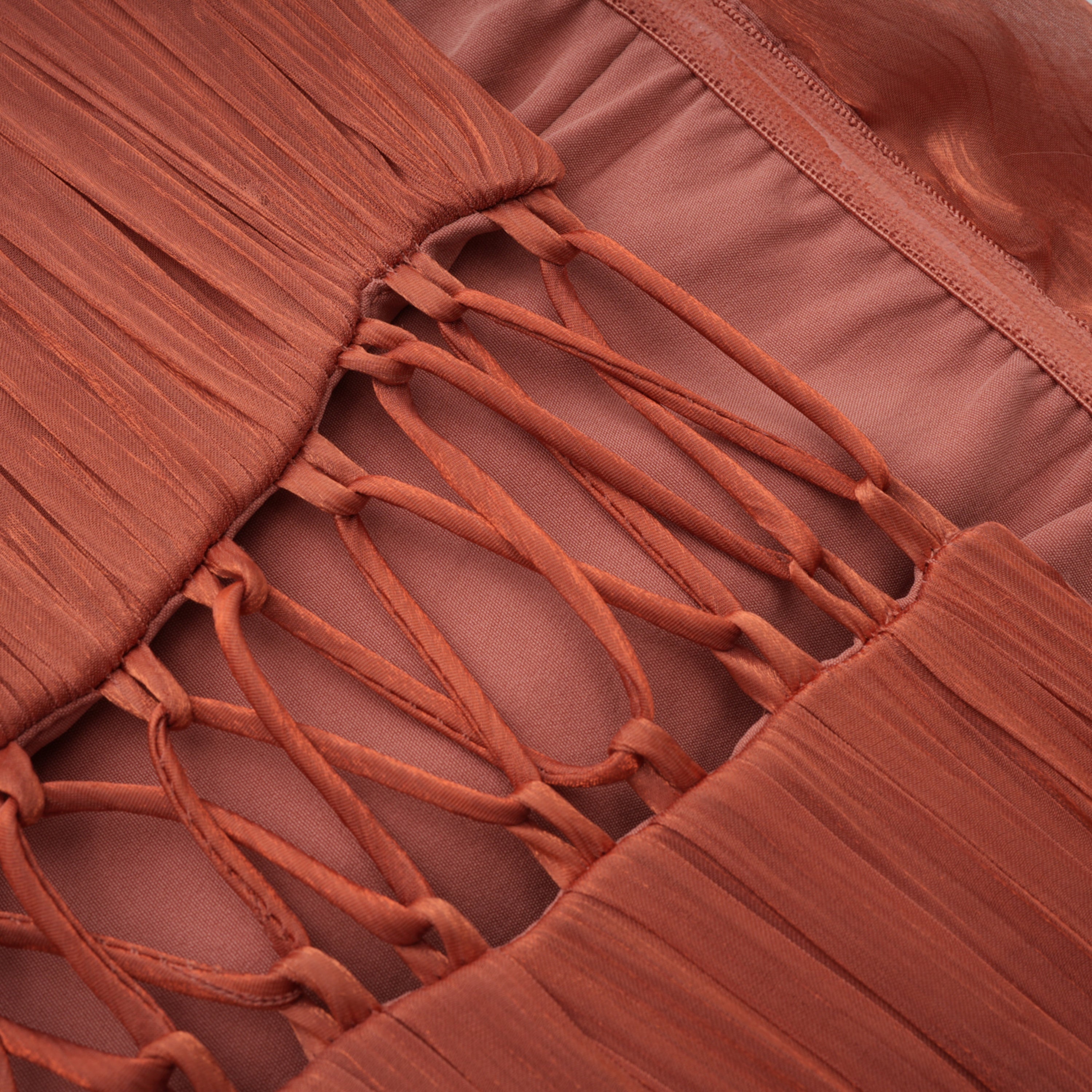 Querubina Pink Asymmetrical Ruched Maxi Dress