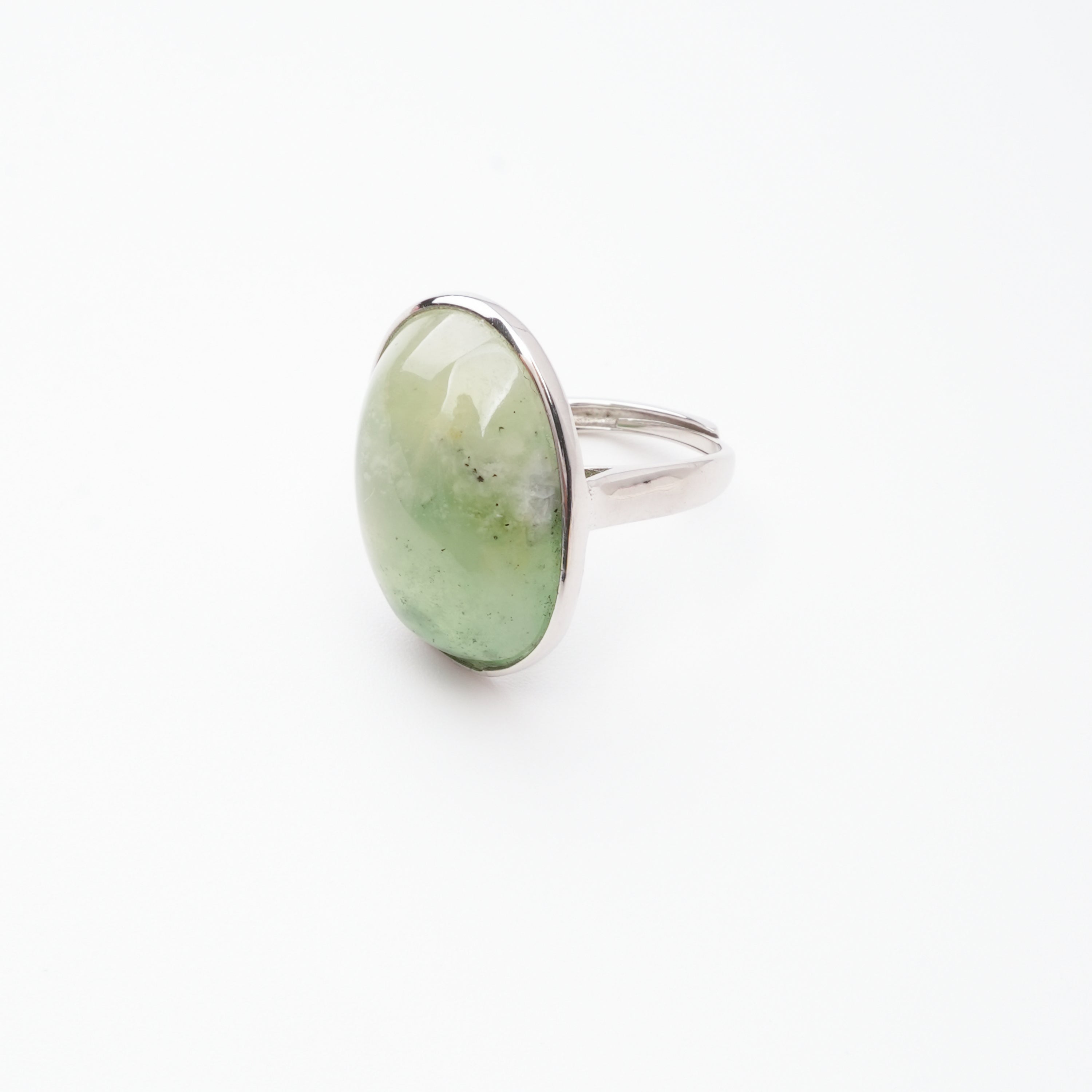 Yvonne Green Idocrase Oval Cabochon Sterling Silver Ring