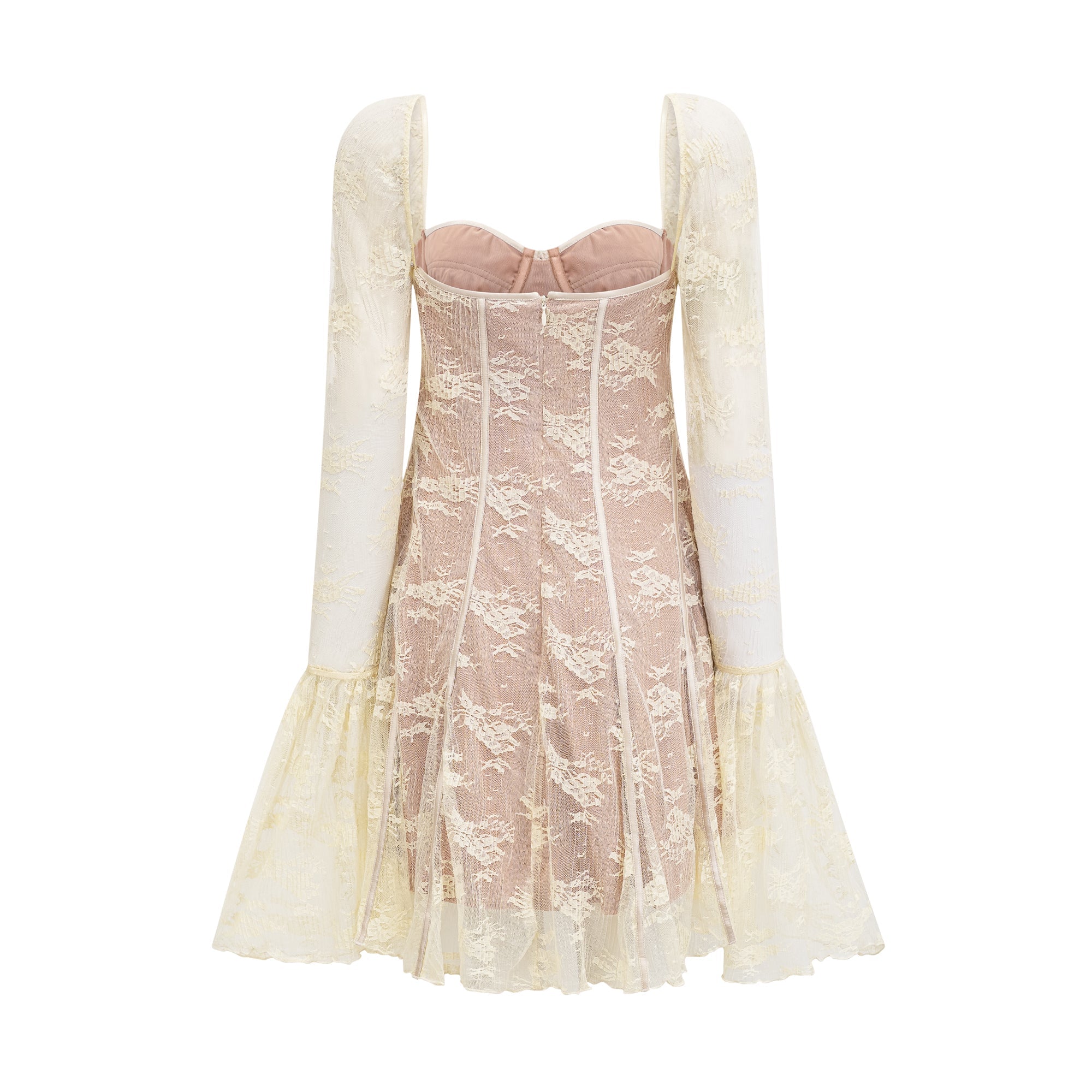 Robe à manches longues et bas évasés Cyrielle - Miss Rosier - Boutique en ligne pour femmes