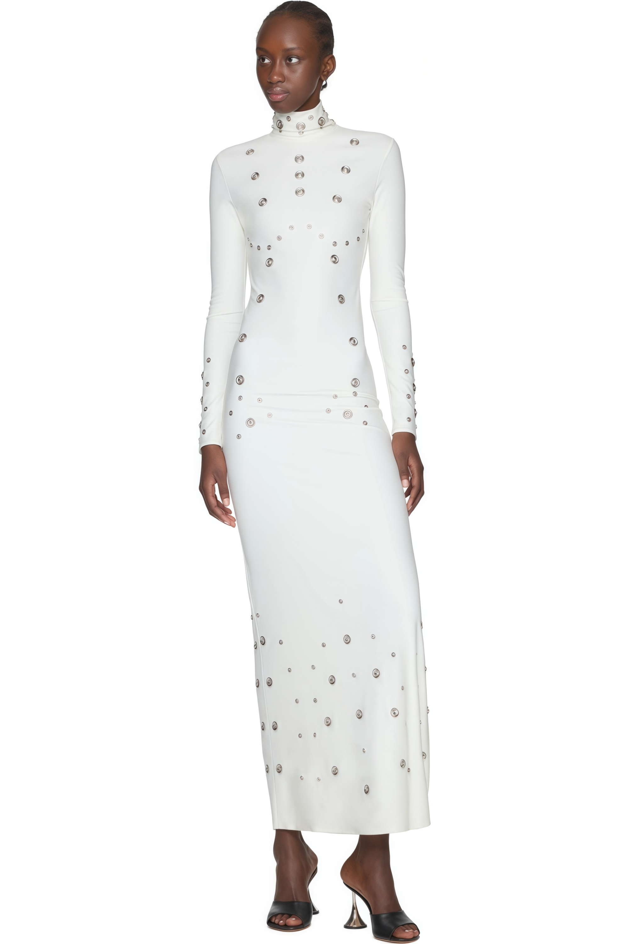 Yasmine High Neck Studded Maxi Dress (Final Sale-US Only)