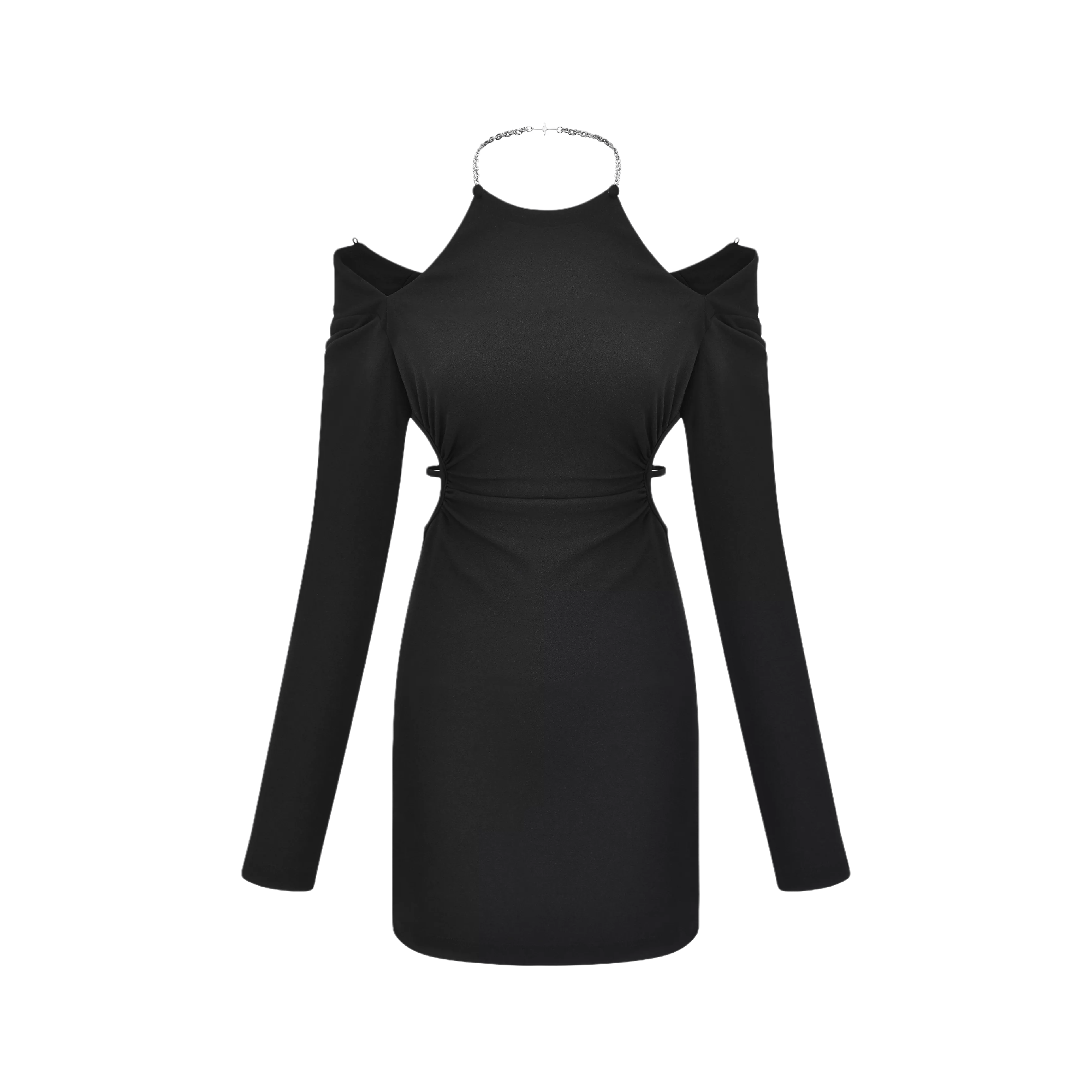 Next Level-off-shoulder waist cut-out dress - itsy, it‘s different